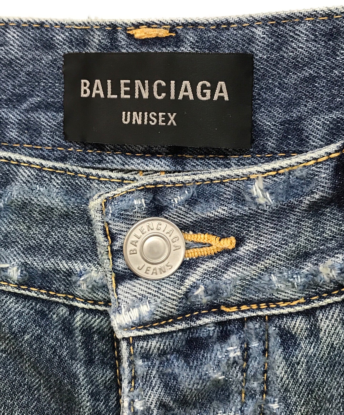 [Pre-owned] BALENCIAGA 23SS SUPER DESTROYED BAGGY denim pants 745248 tnw014012