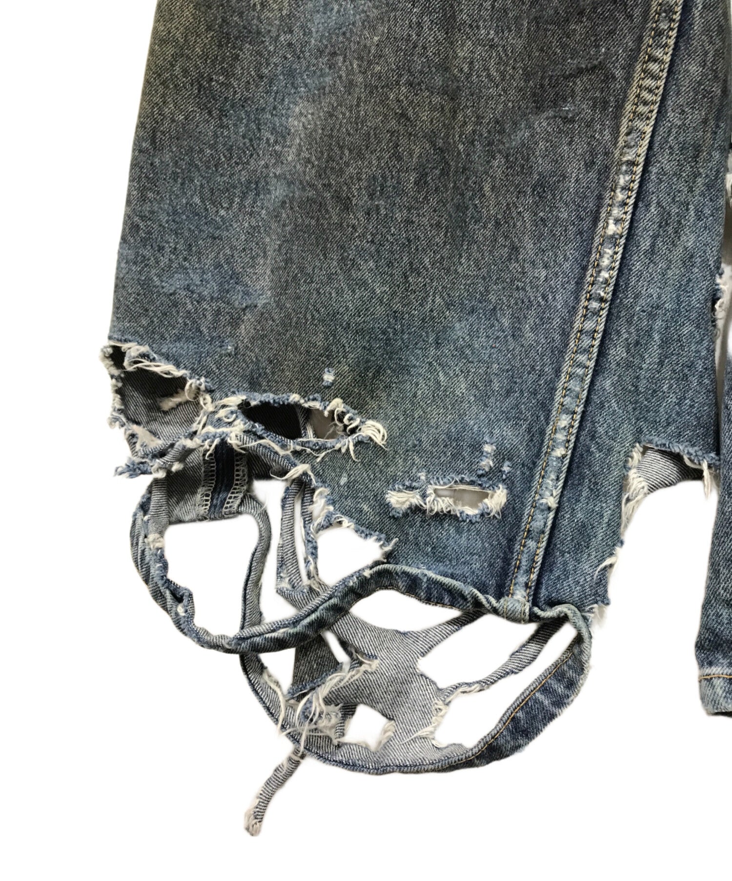 Pre-owned] BALENCIAGA 23SS SUPER DESTROYED BAGGY denim pants