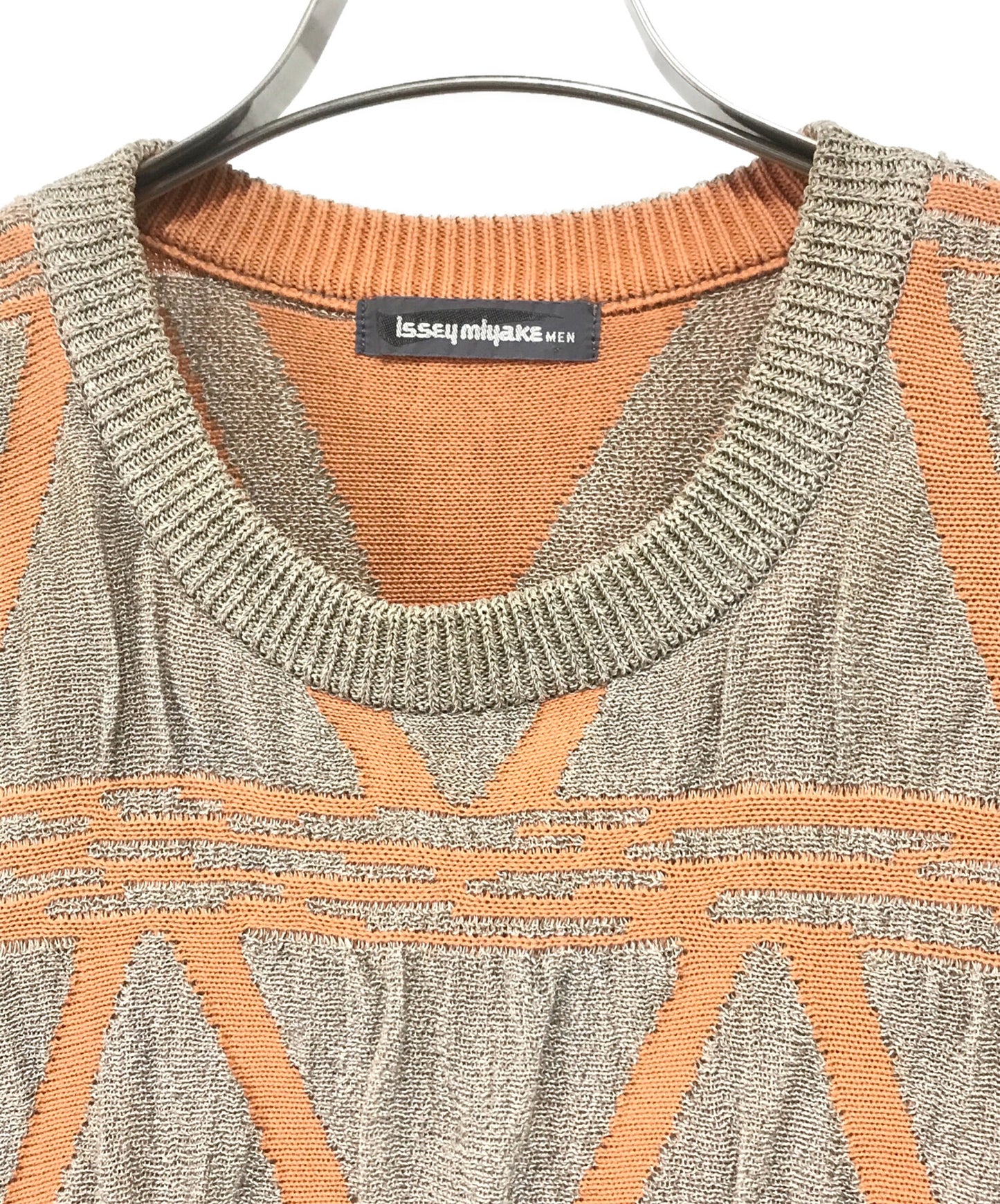 [Pre-owned] ISSEY MIYAKE MEN Cotton Linen Crew Neck Knit