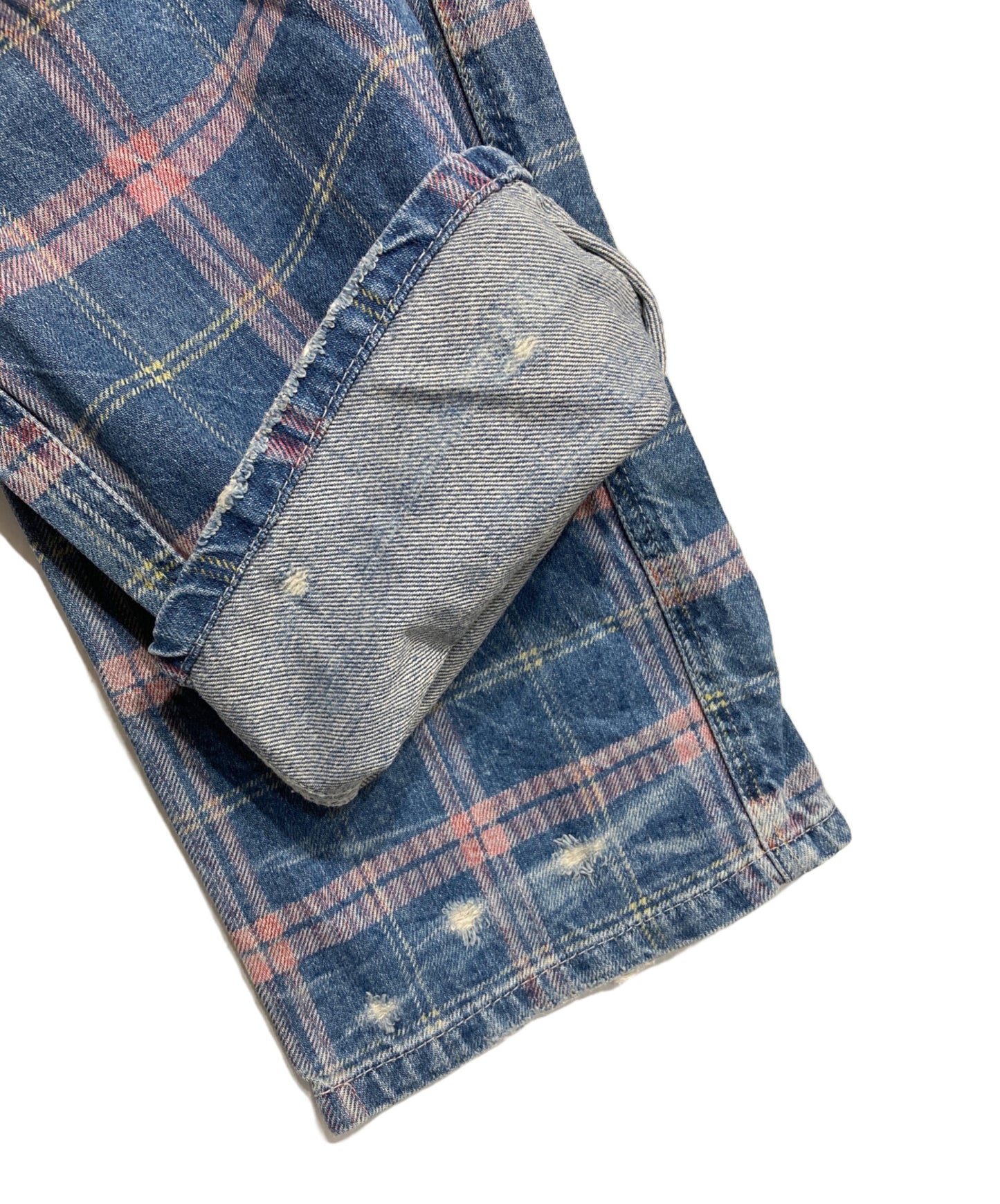 [Pre-owned] Hysteric Glamour Old Check Denim Cargo Pants 2AP-4440