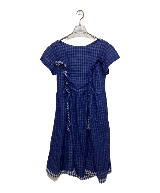 [Pre-owned] tricot COMME des GARCONS Check French Sleeve Dress TQ-O012