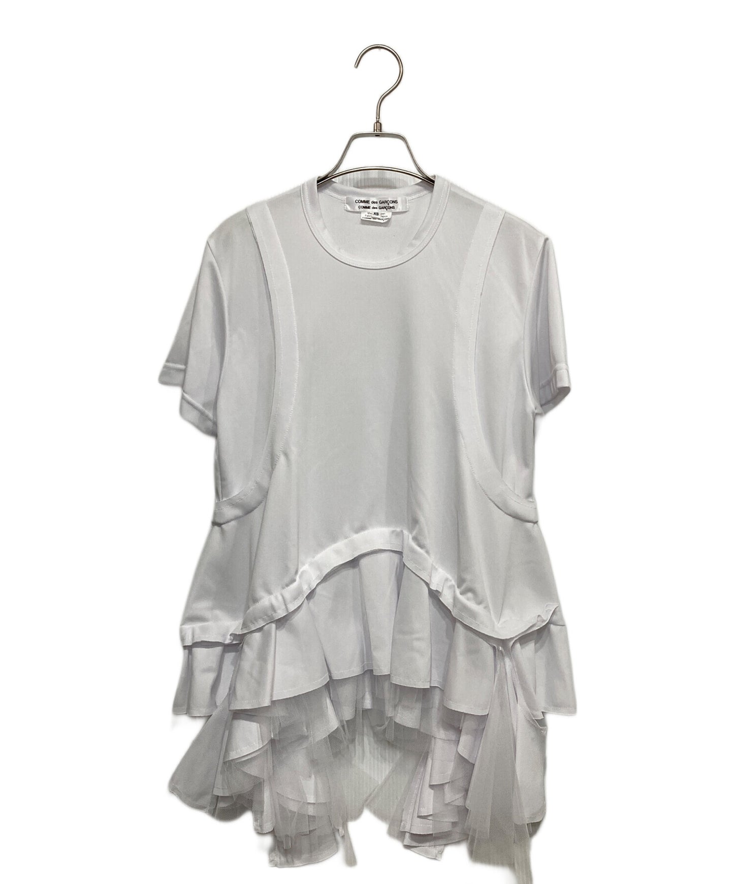 [Pre-owned] COMME des GARCONS COMME des GARCONS 24SS Tulle ruffle short-sleeved cut and sewn RM-T014