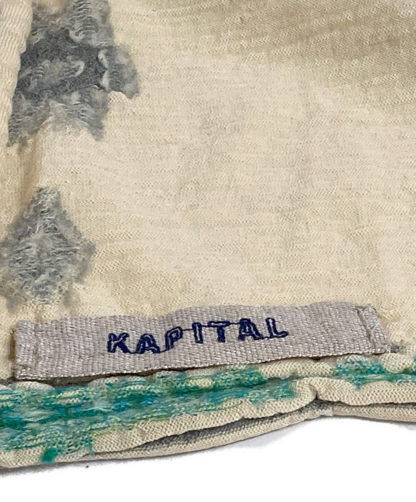 [Pre-owned] KAPITAL Full-patterned shrunken scarf