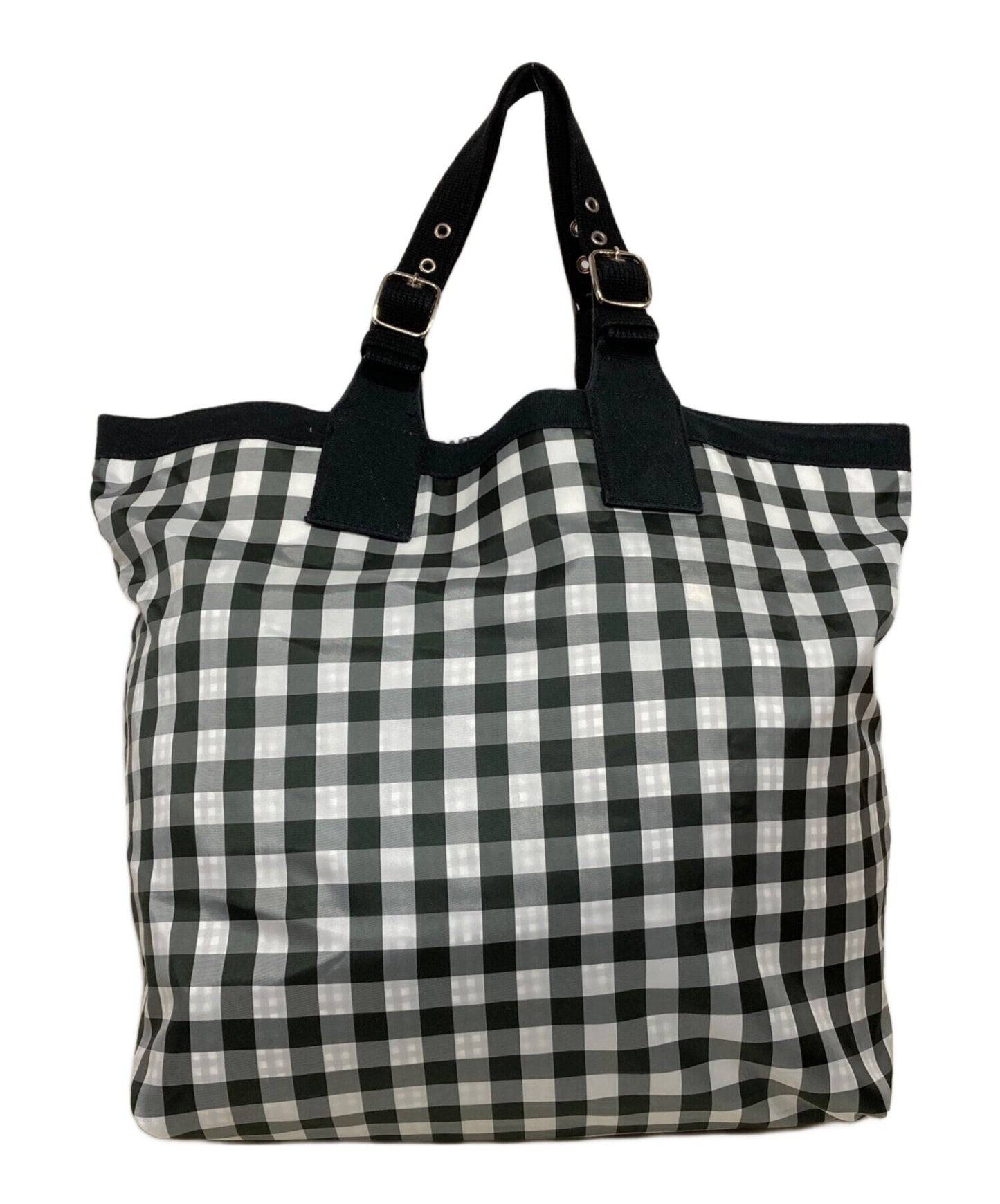 [Pre-owned] tricot COMME des GARCONS Nylon Check Tote Bag TS-K 206