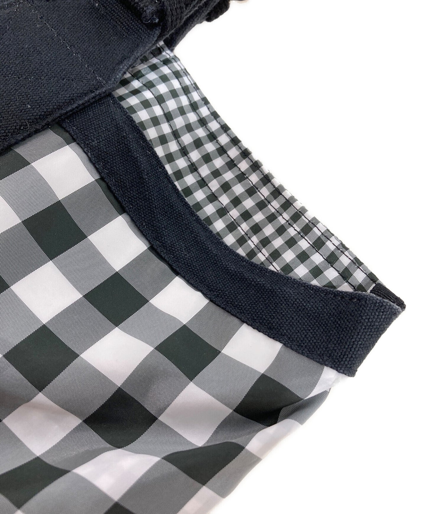 [Pre-owned] tricot COMME des GARCONS Nylon Check Tote Bag TS-K 206