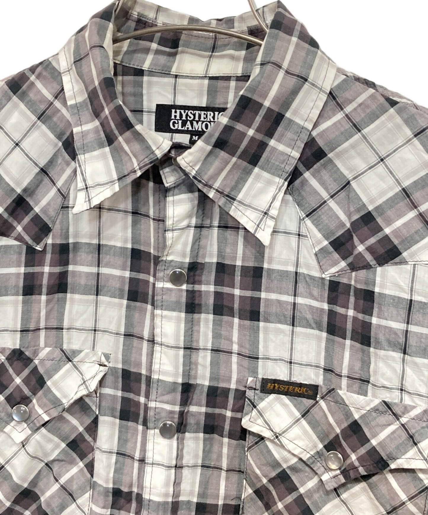 [Pre-owned] Hysteric Glamour check western shirt 4AH-1882