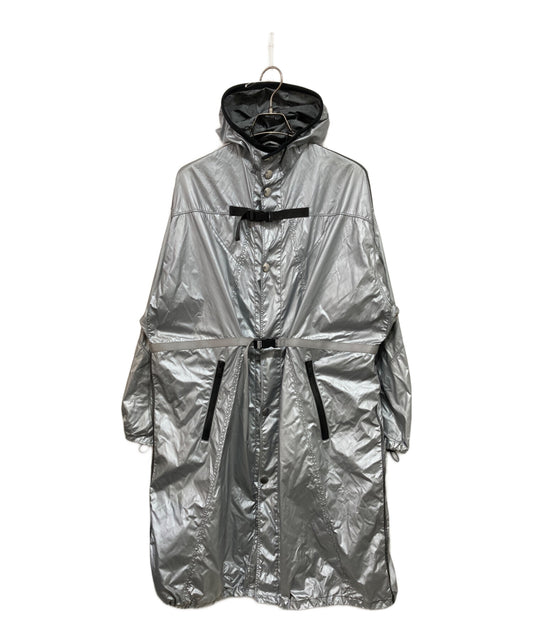 [Pre-owned] PRADA Metallic Hooded Coat SGN444 S171