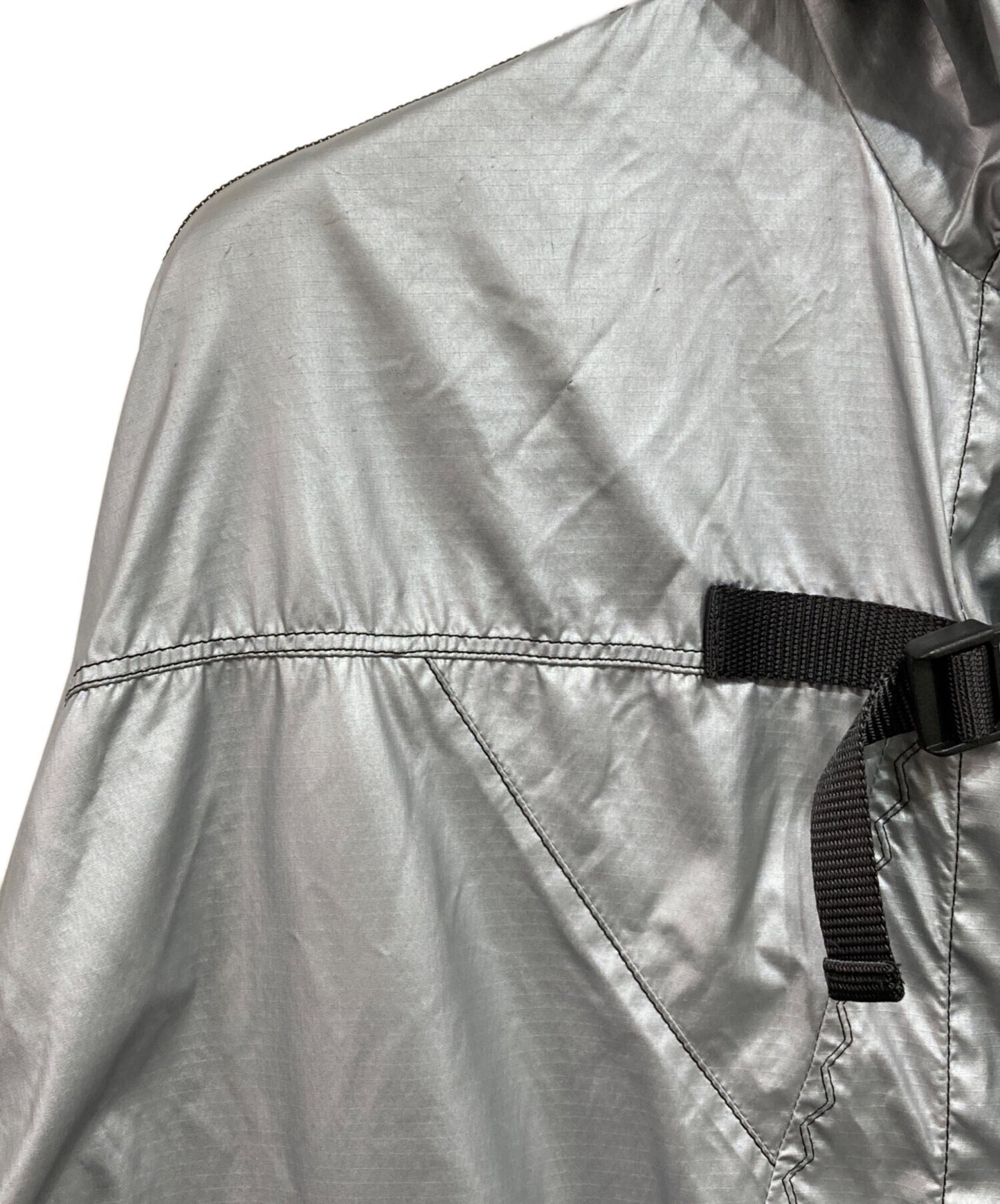 [Pre-owned] PRADA Metallic Hooded Coat SGN444 S171
