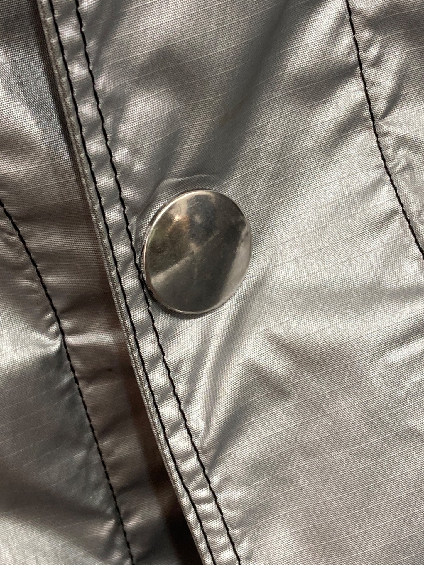 [Pre-owned] PRADA Metallic Hooded Coat SGN444 S171