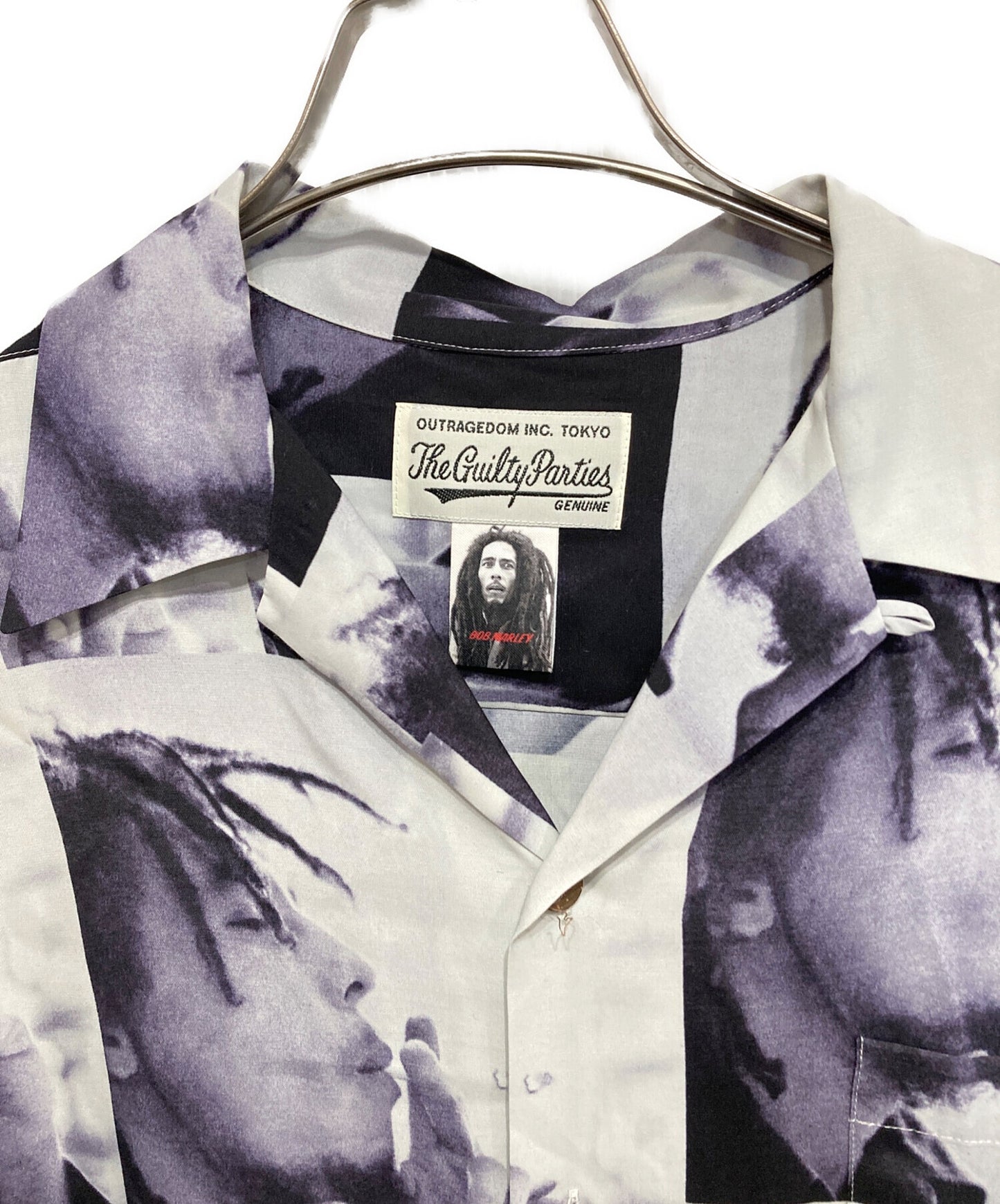 [Pre-owned] WACKO MARIA BOB MARRLEY-Printed long sleeve shirt