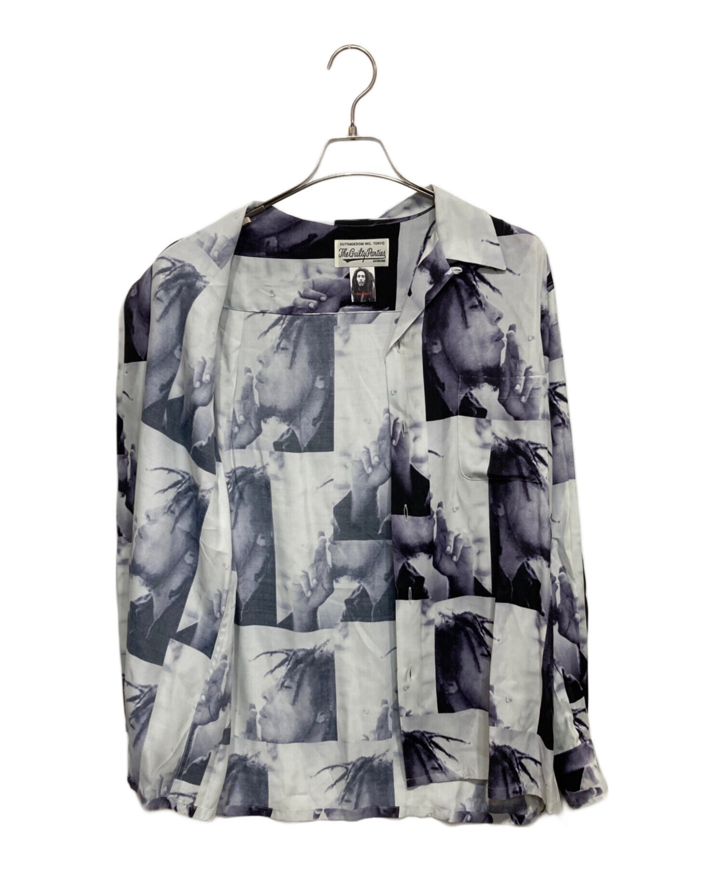 [Pre-owned] WACKO MARIA BOB MARRLEY-Printed long sleeve shirt