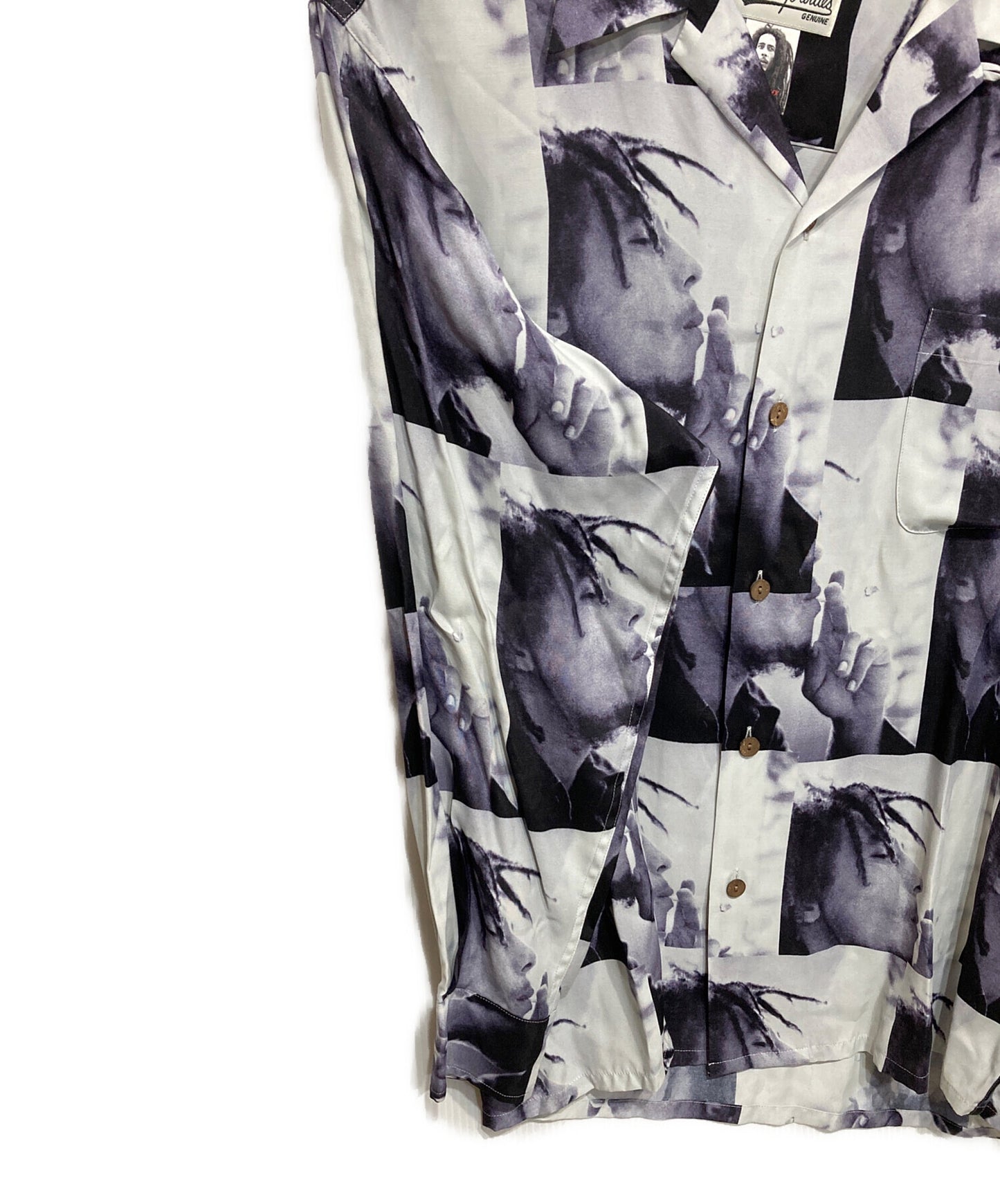 [Pre-owned] WACKO MARIA BOB MARRLEY-Printed long sleeve shirt