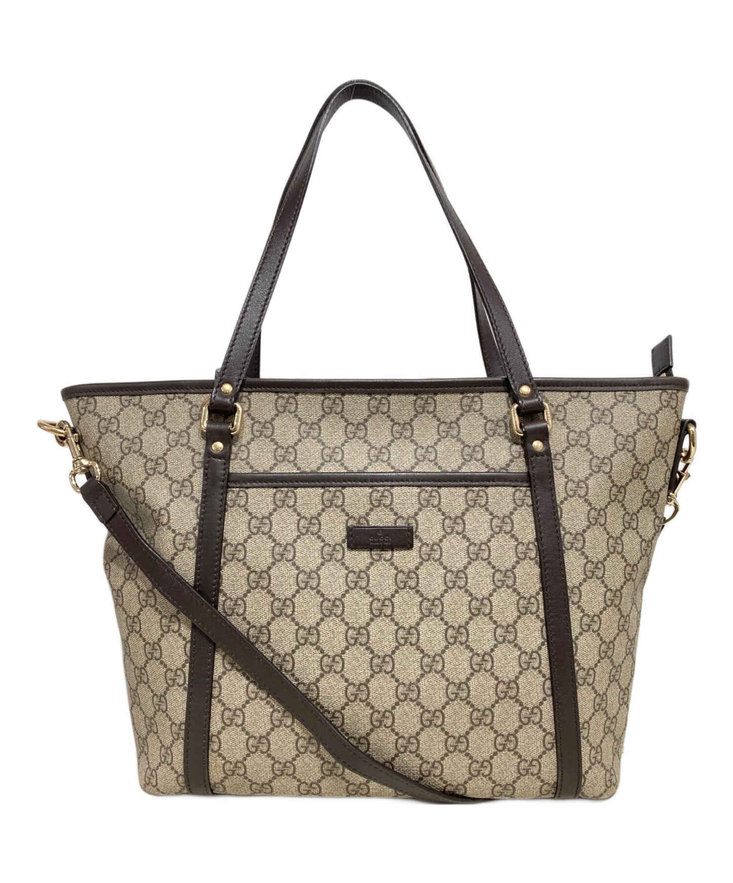 [Pre-owned] GUCCI GG Supreme 2-Way Tote Bag 388929