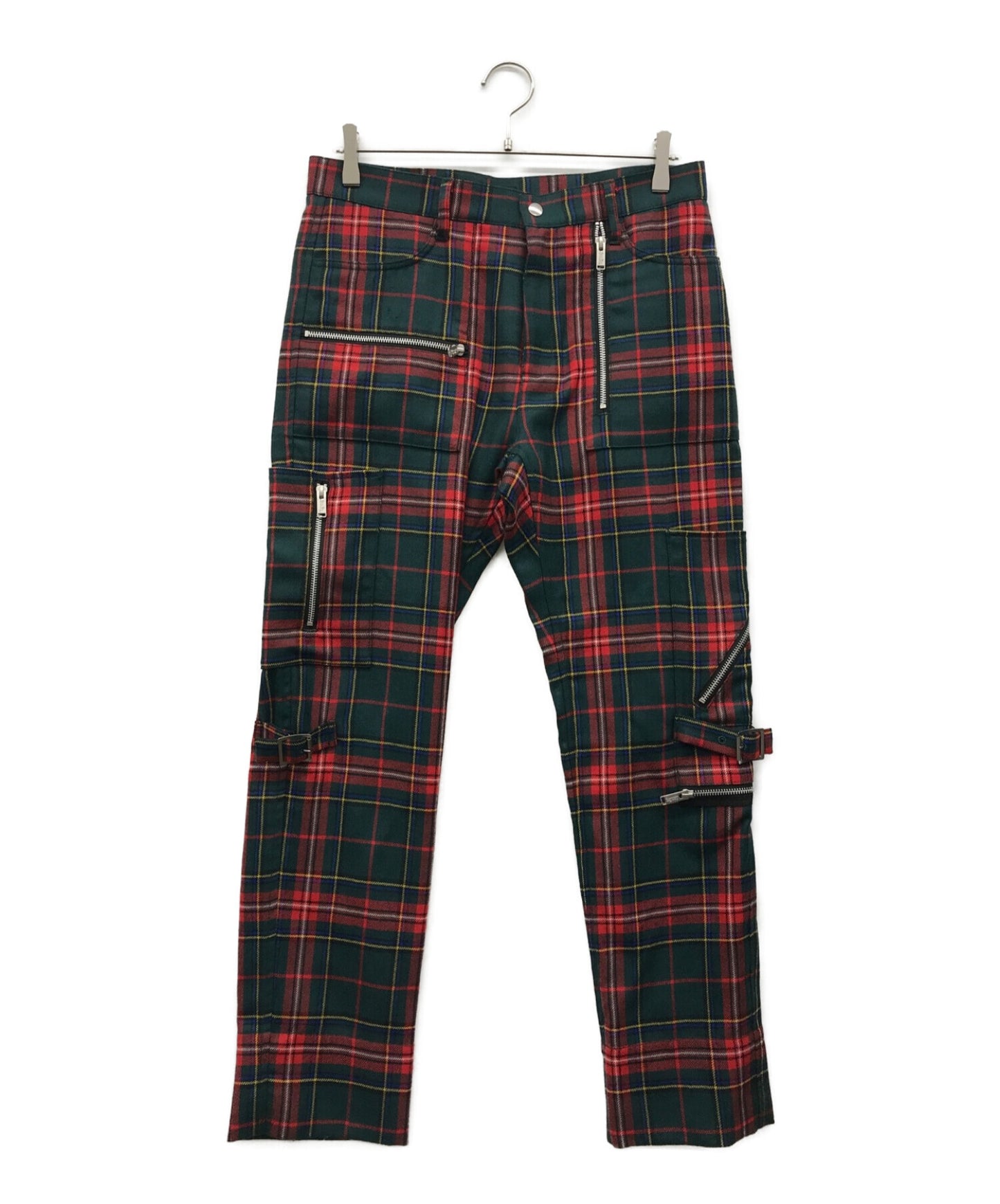 [Pre-owned] UNDERCOVER Zip design check pants UC2B4505-1