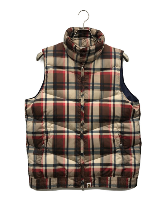 [Pre-owned] A BATHING APE Check Down Vest