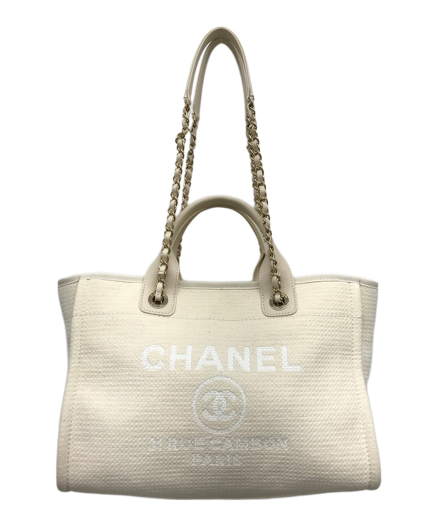 [Pre-owned] CHANEL Deauville tote bag AS3257.