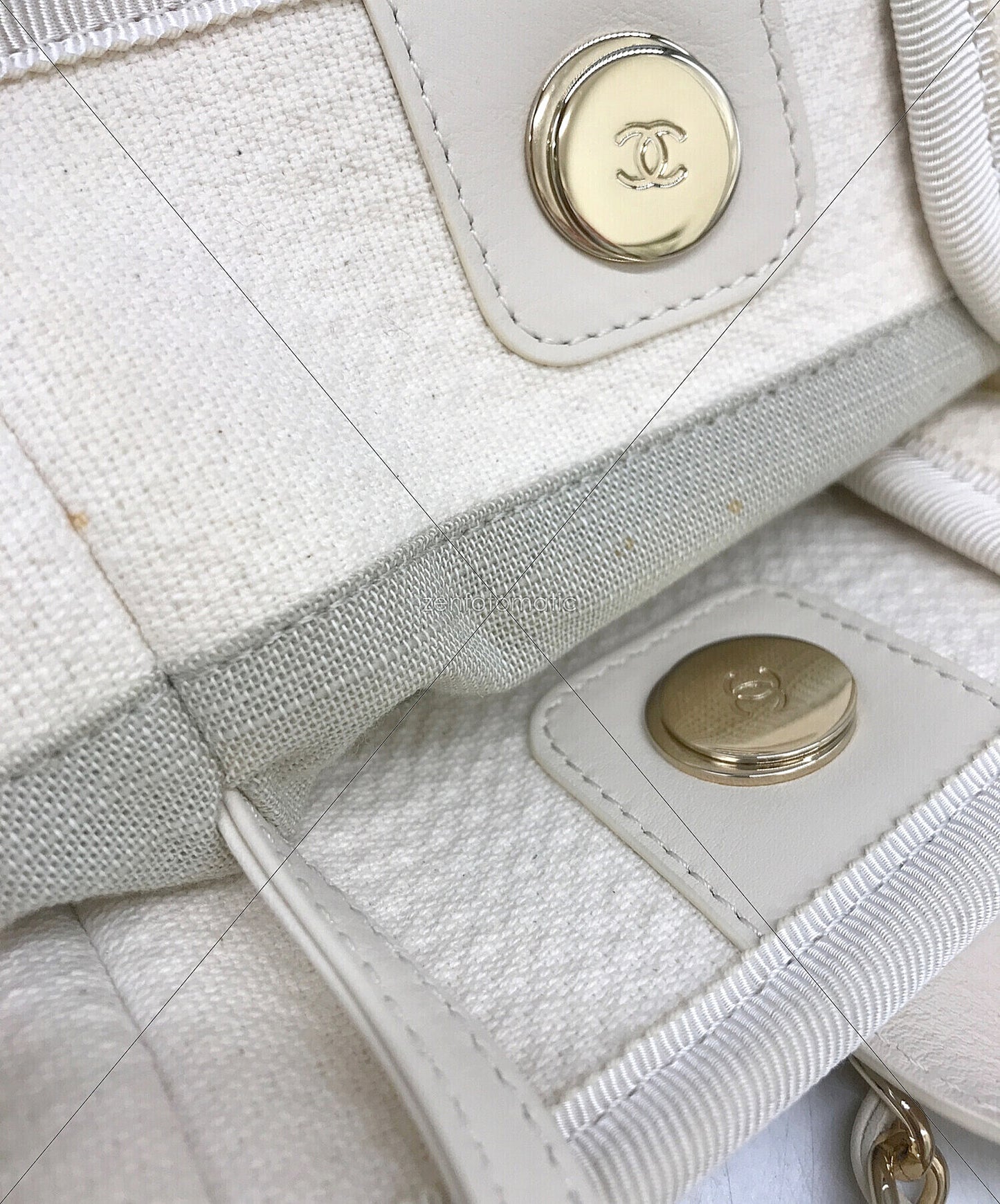 [Pre-owned] CHANEL Deauville tote bag AS3257.