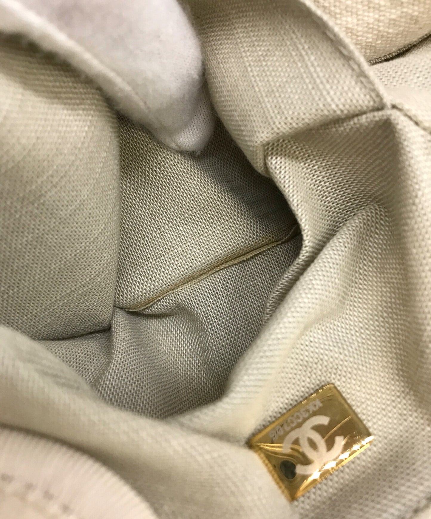 [Pre-owned] CHANEL Deauville tote bag AS3257.