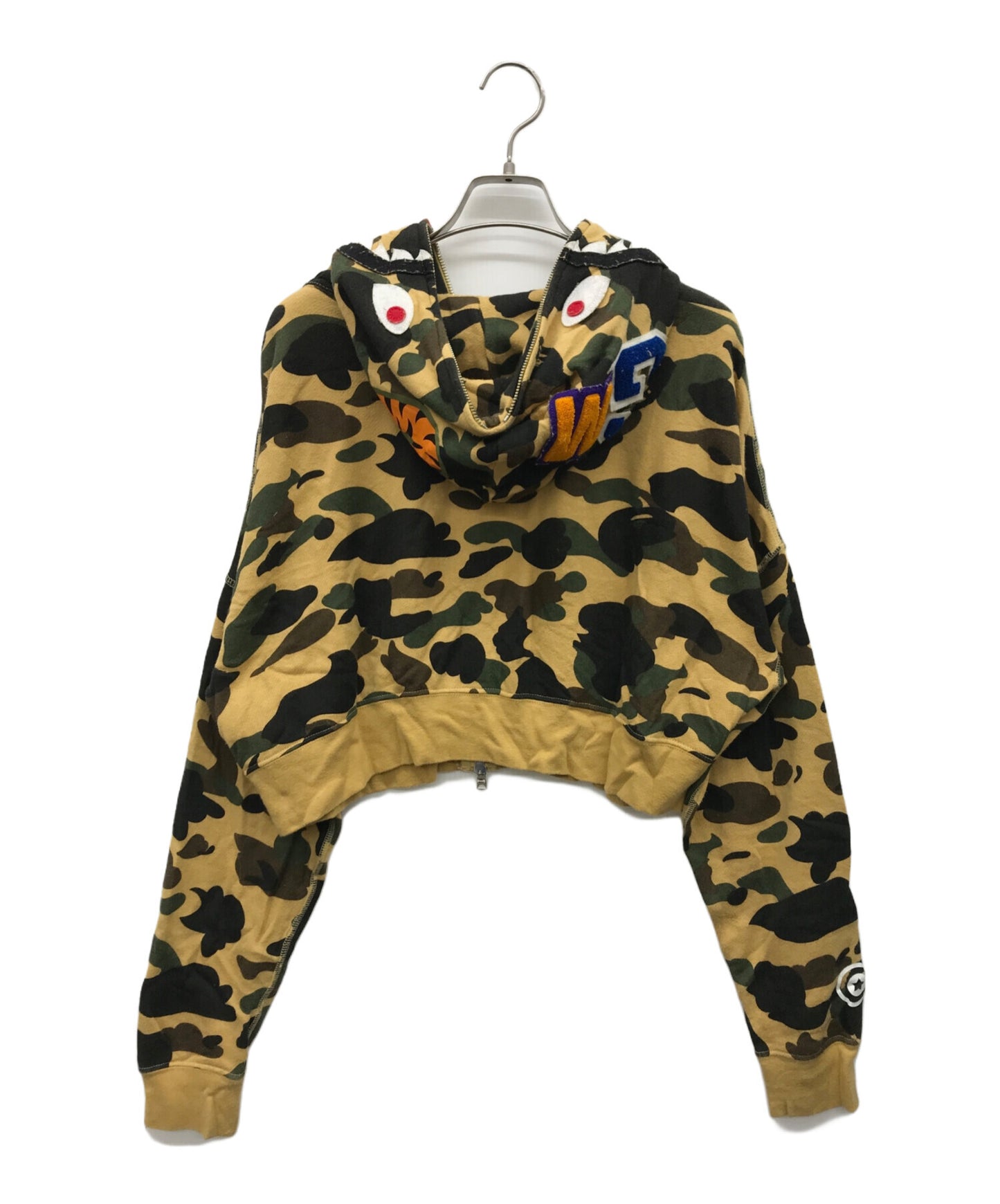 [Pre-owned] A BATHING APE 1ST CAMO SHARK FULL ZIP HOODIE