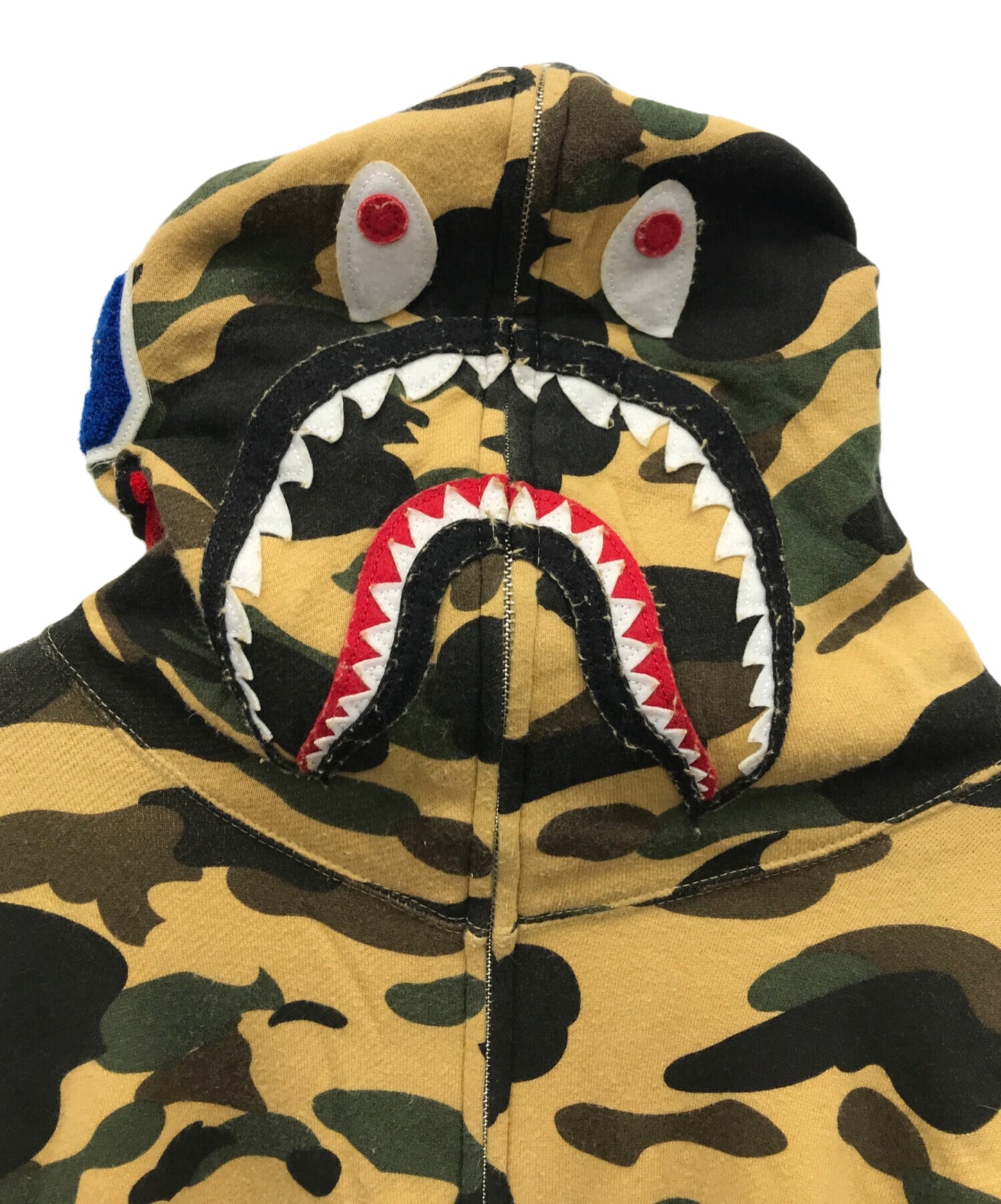 [Pre-owned] A BATHING APE 1ST CAMO SHARK FULL ZIP HOODIE