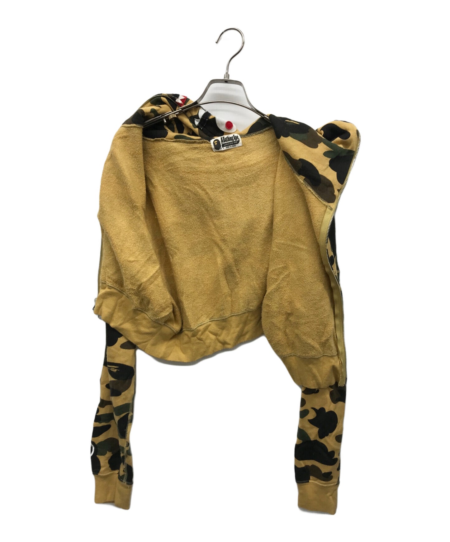 [Pre-owned] A BATHING APE 1ST CAMO SHARK FULL ZIP HOODIE