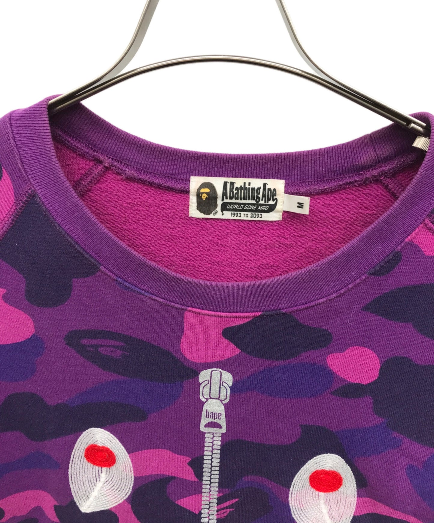 [Pre-owned] A BATHING APE Color Camo Embroidery Shark Crewneck 001SWJ201003M