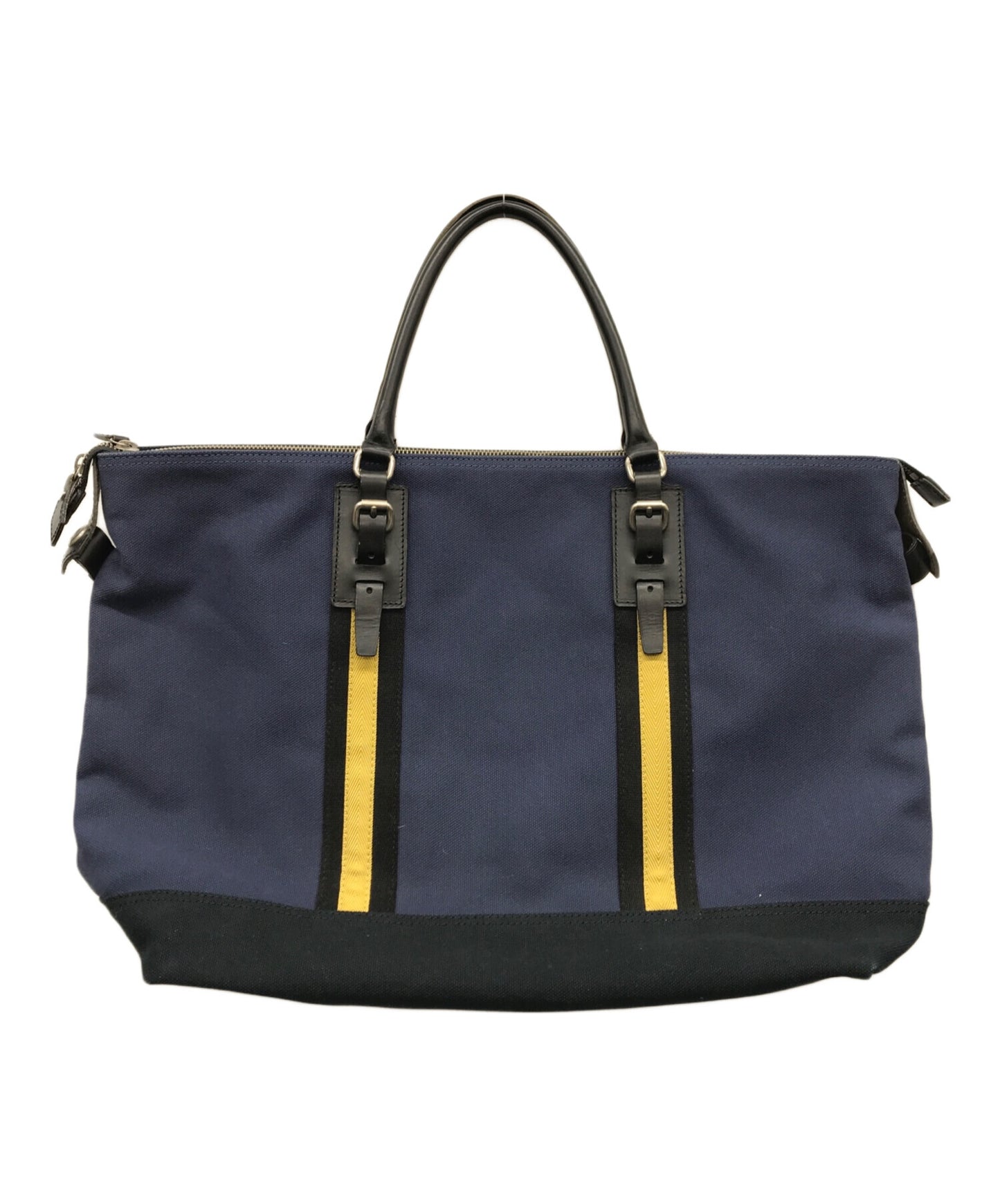 [Pre-owned] Vivienne Westwood Leather handle canvas tote bag