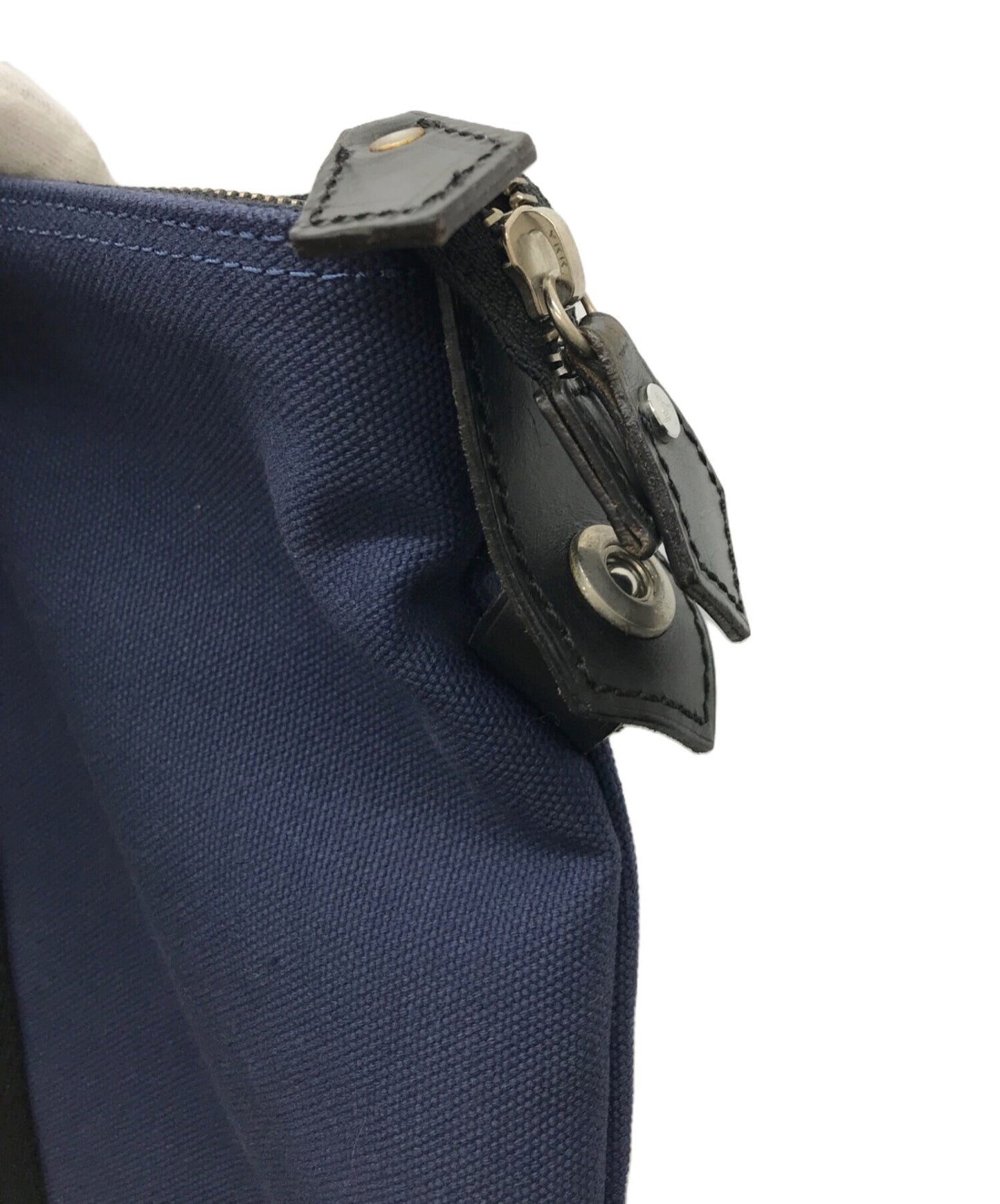 [Pre-owned] Vivienne Westwood Leather handle canvas tote bag