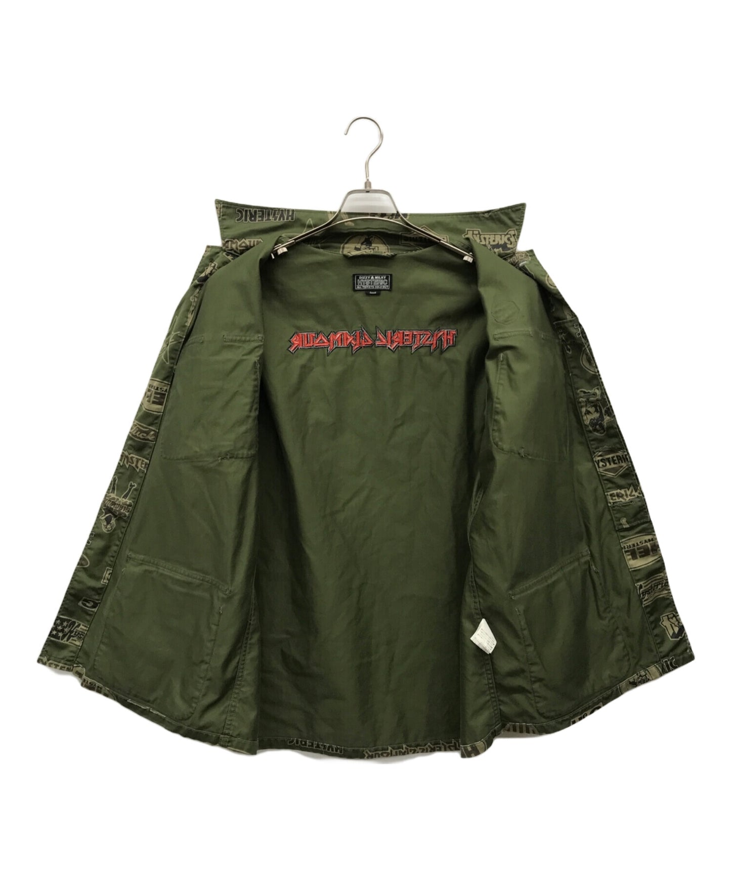 [Pre-owned] Hysteric Glamour MAIDEN LOGO embroidered fatigued jacket