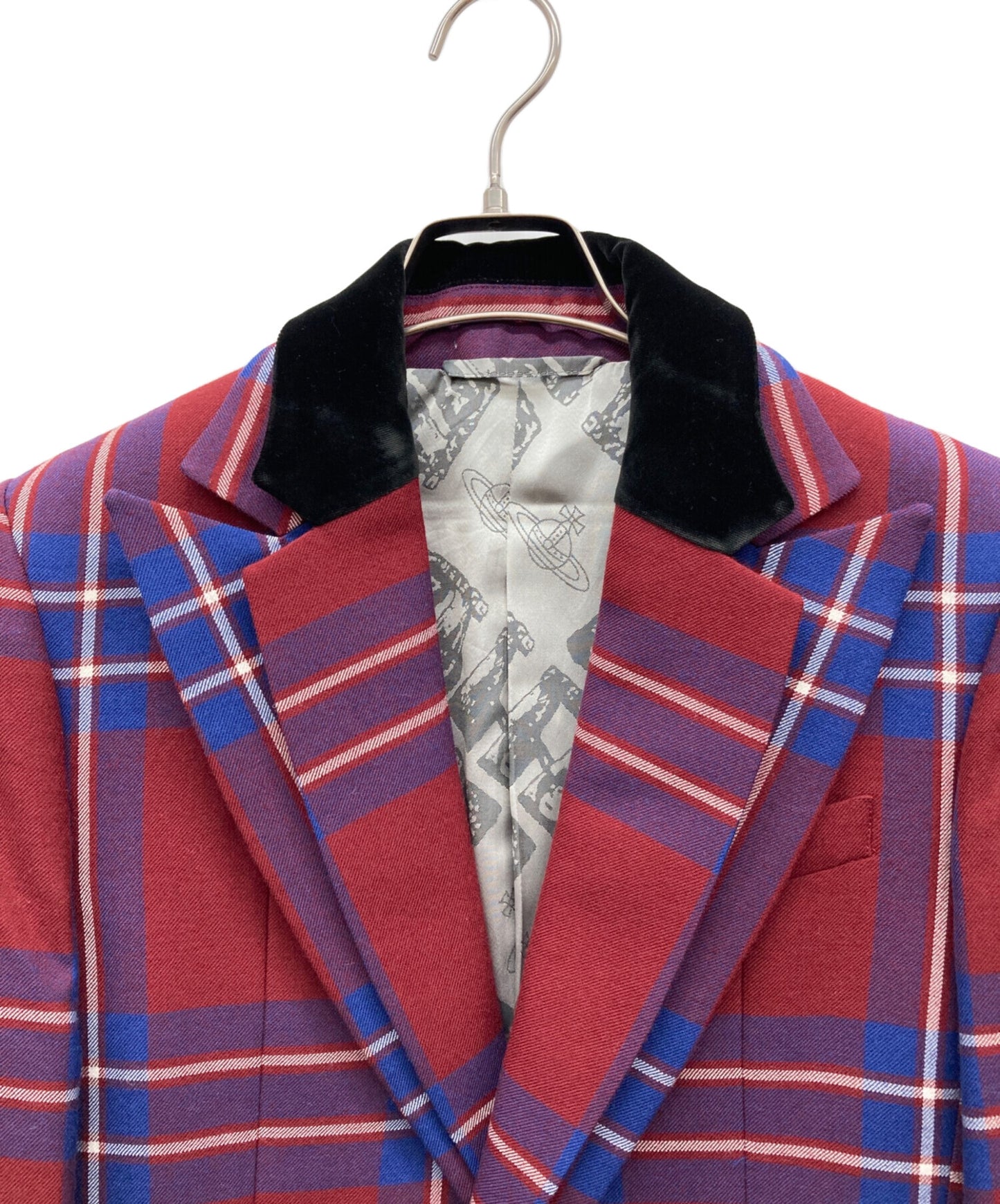 [Pre-owned] Vivienne Westwood man Tartan Check Double Lapel Jacket Jacket VW-V5-71570 Pants VW-V5-71571