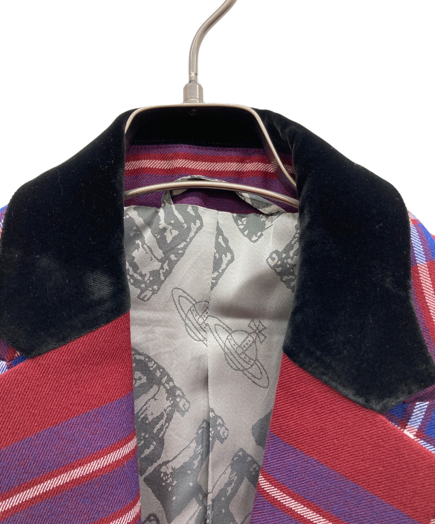 [Pre-owned] Vivienne Westwood man Tartan Check Double Lapel Jacket Jacket VW-V5-71570 Pants VW-V5-71571