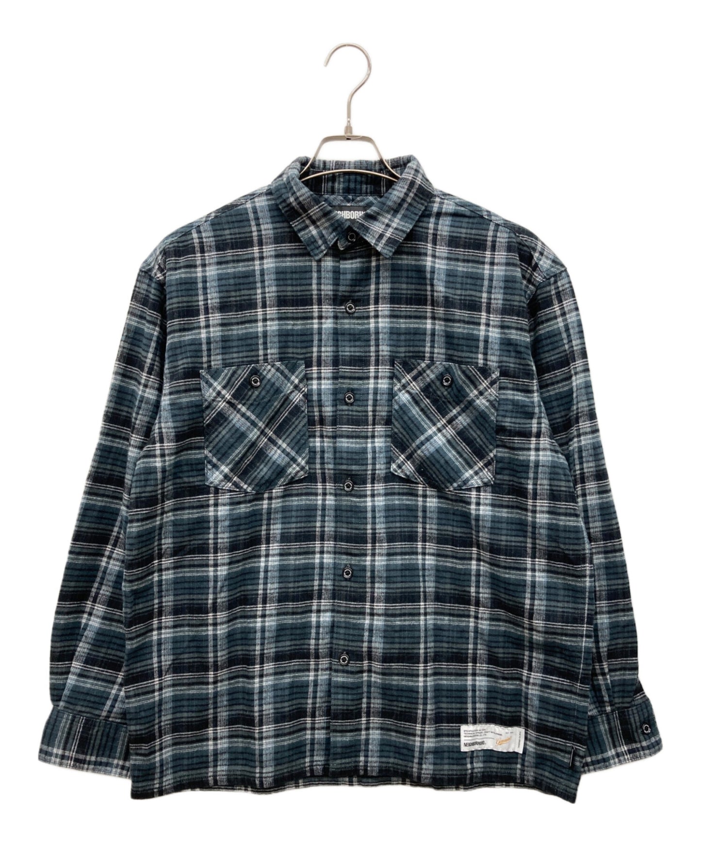 [Pre-owned] NEIGHBORHOOD CLAN TARTAN CHECK SHIRT LS 252ARNH-SHM01
