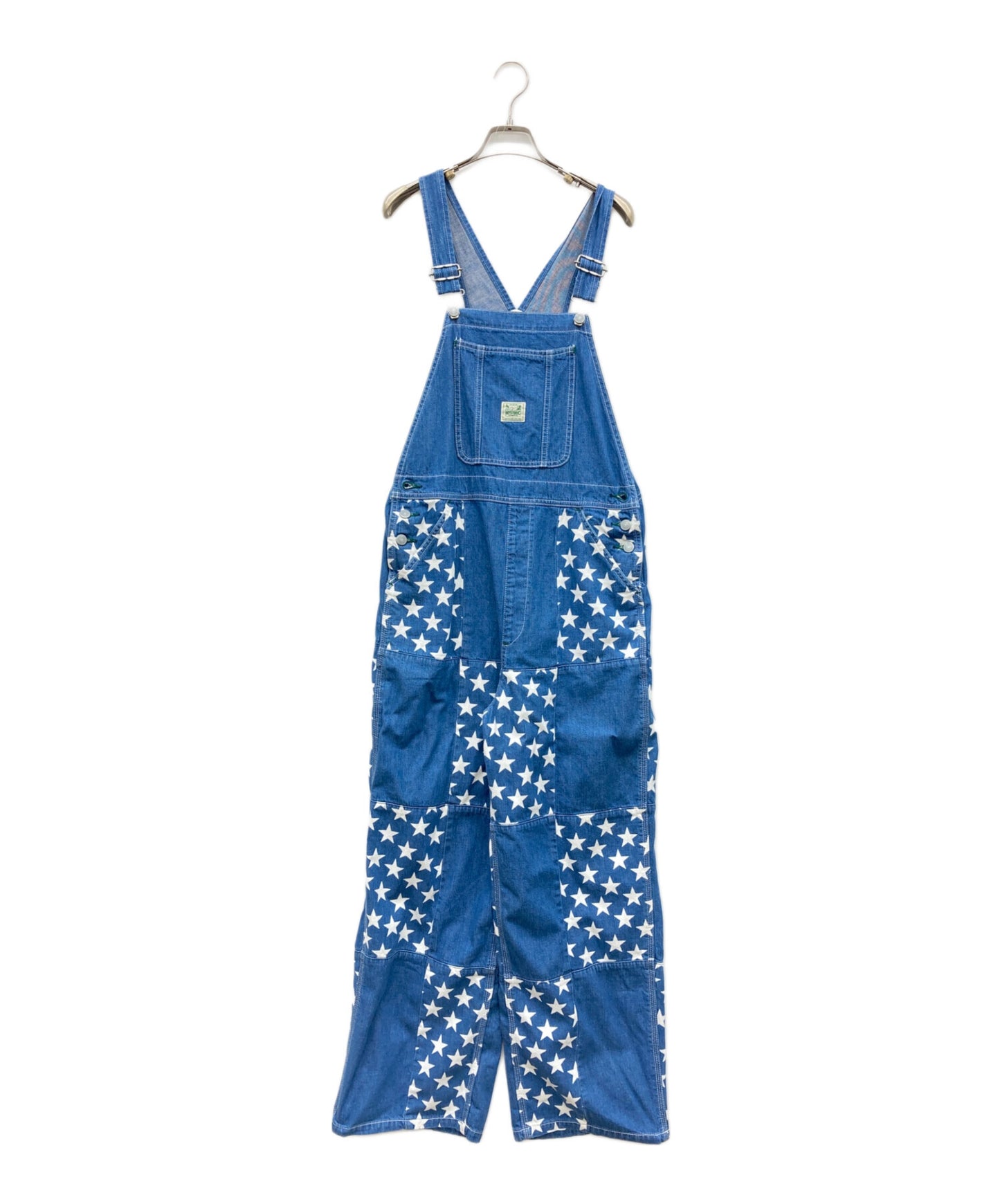 [Pre-owned] Hysteric Glamour STAR-Print Scratch Denim Overalls 01232AS01