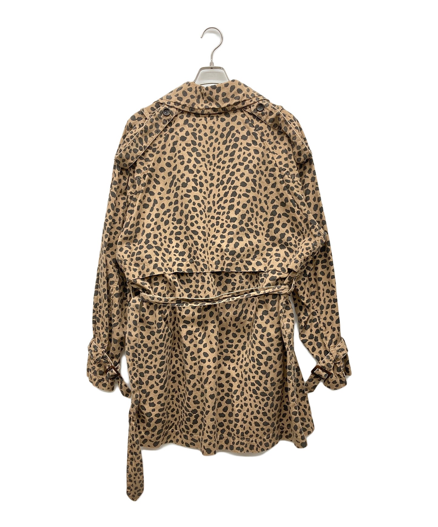 [Pre-owned] Hysteric Glamour CHEETAH Pattern Oversized Trench Coat 01221AC01