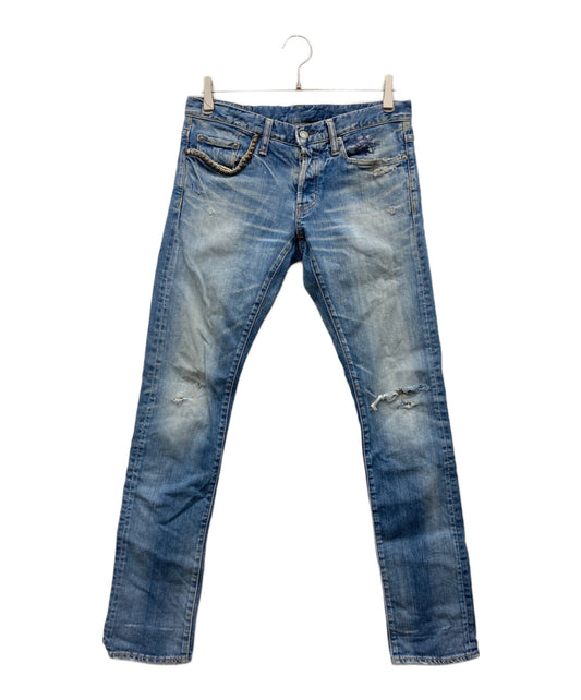 [Pre-owned] Hysteric Glamour Studded Damaged Denim Pants