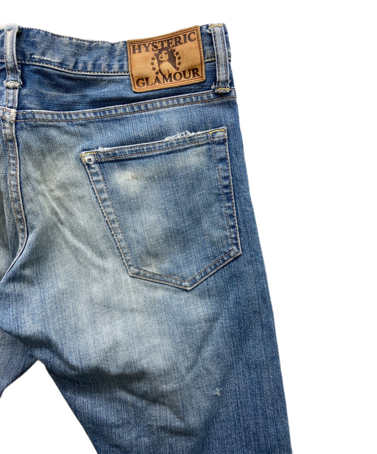 [Pre-owned] Hysteric Glamour Studded Damaged Denim Pants
