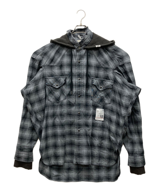 [Pre-owned] Maison MIHARA YASUHIRO Hoodie and Checkered Shirt Set J14SH183