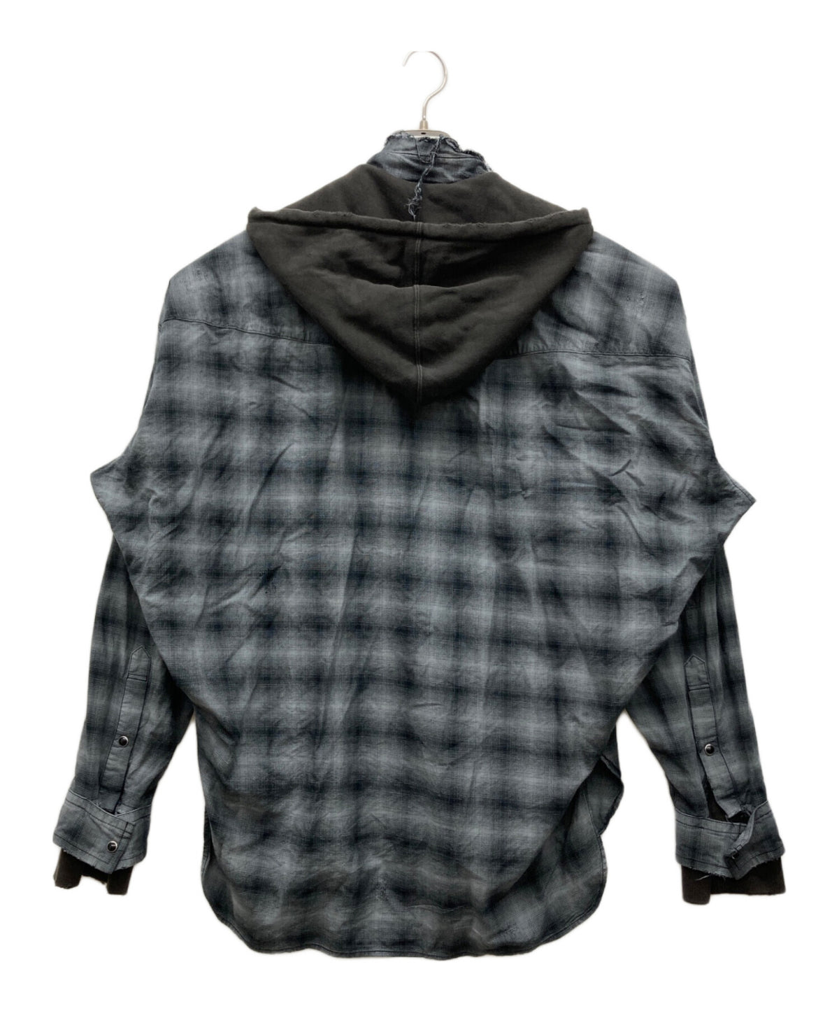 [Pre-owned] Maison MIHARA YASUHIRO Hoodie and Checkered Shirt Set J14SH183