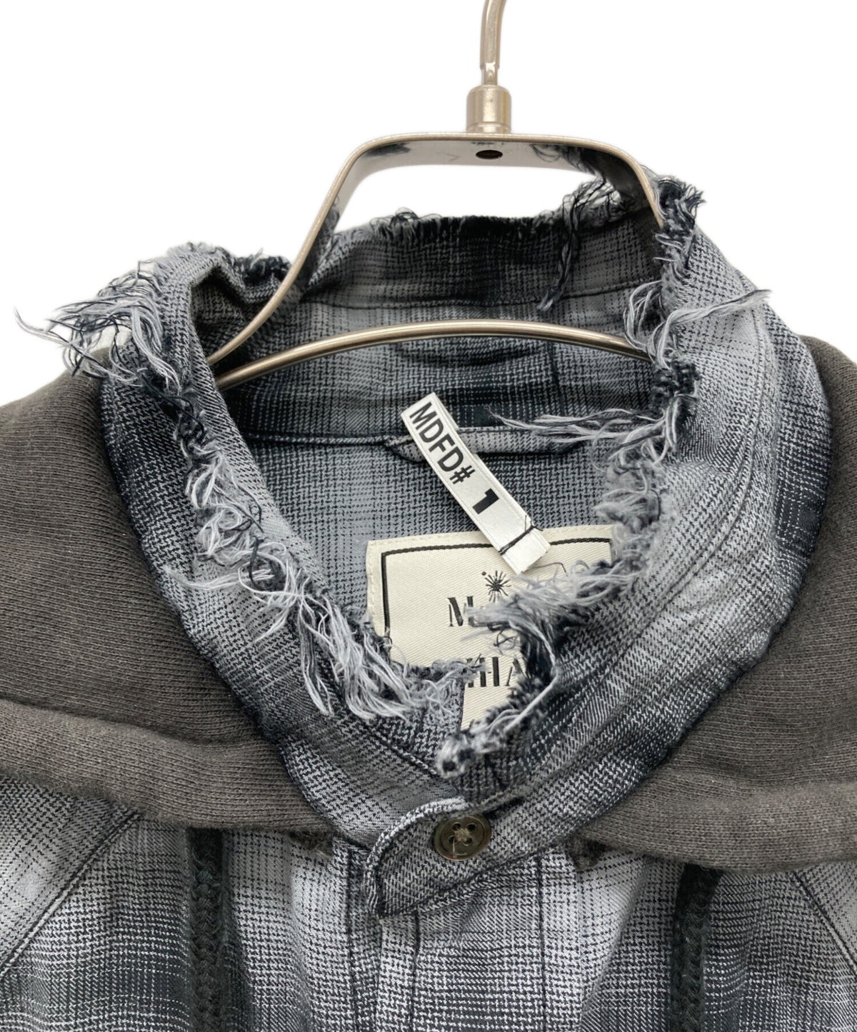 [Pre-owned] Maison MIHARA YASUHIRO Hoodie and Checkered Shirt Set J14SH183