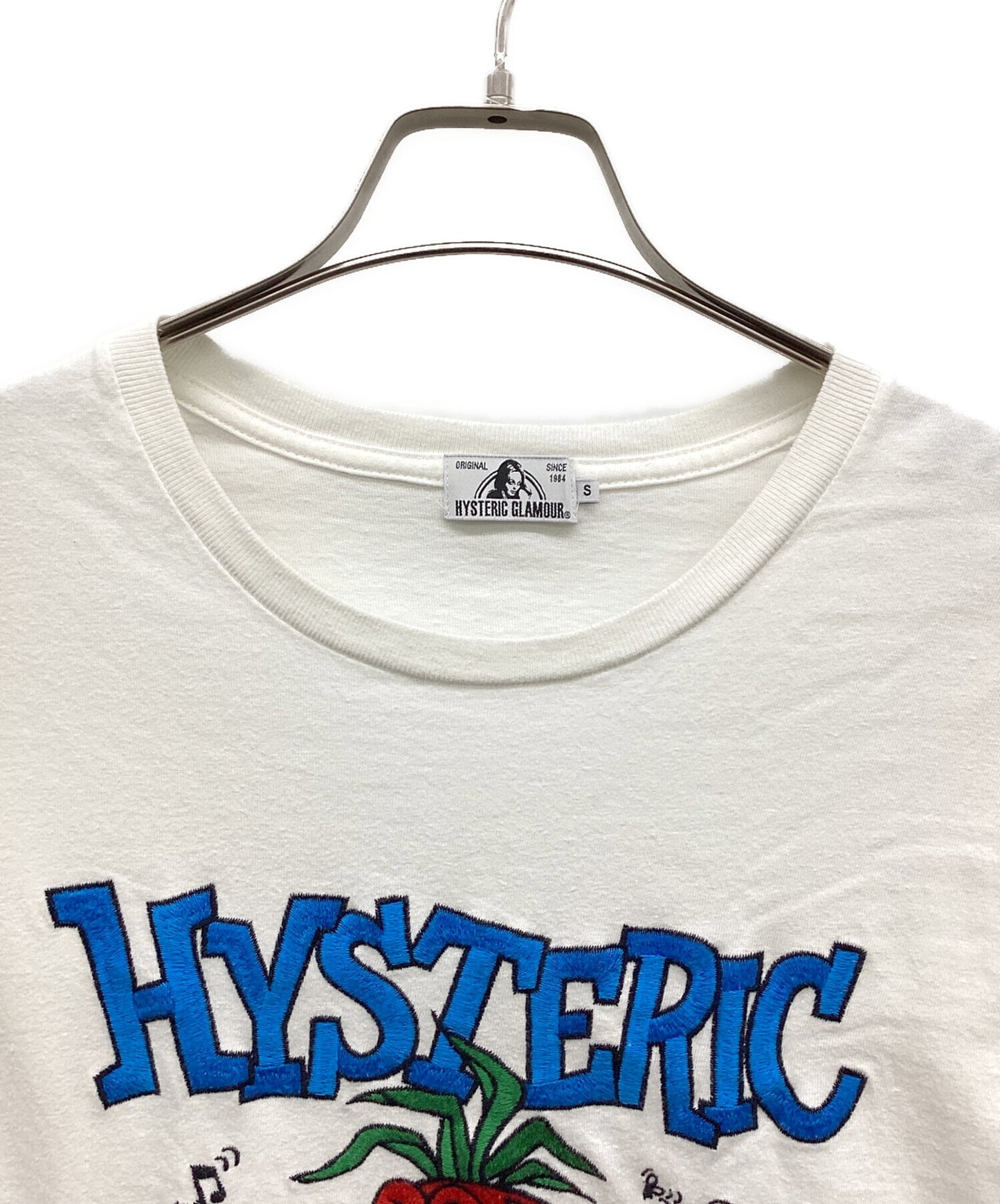[Pre-owned] Hysteric Glamour STBFV Embroidered T-Shirt 02191CT39