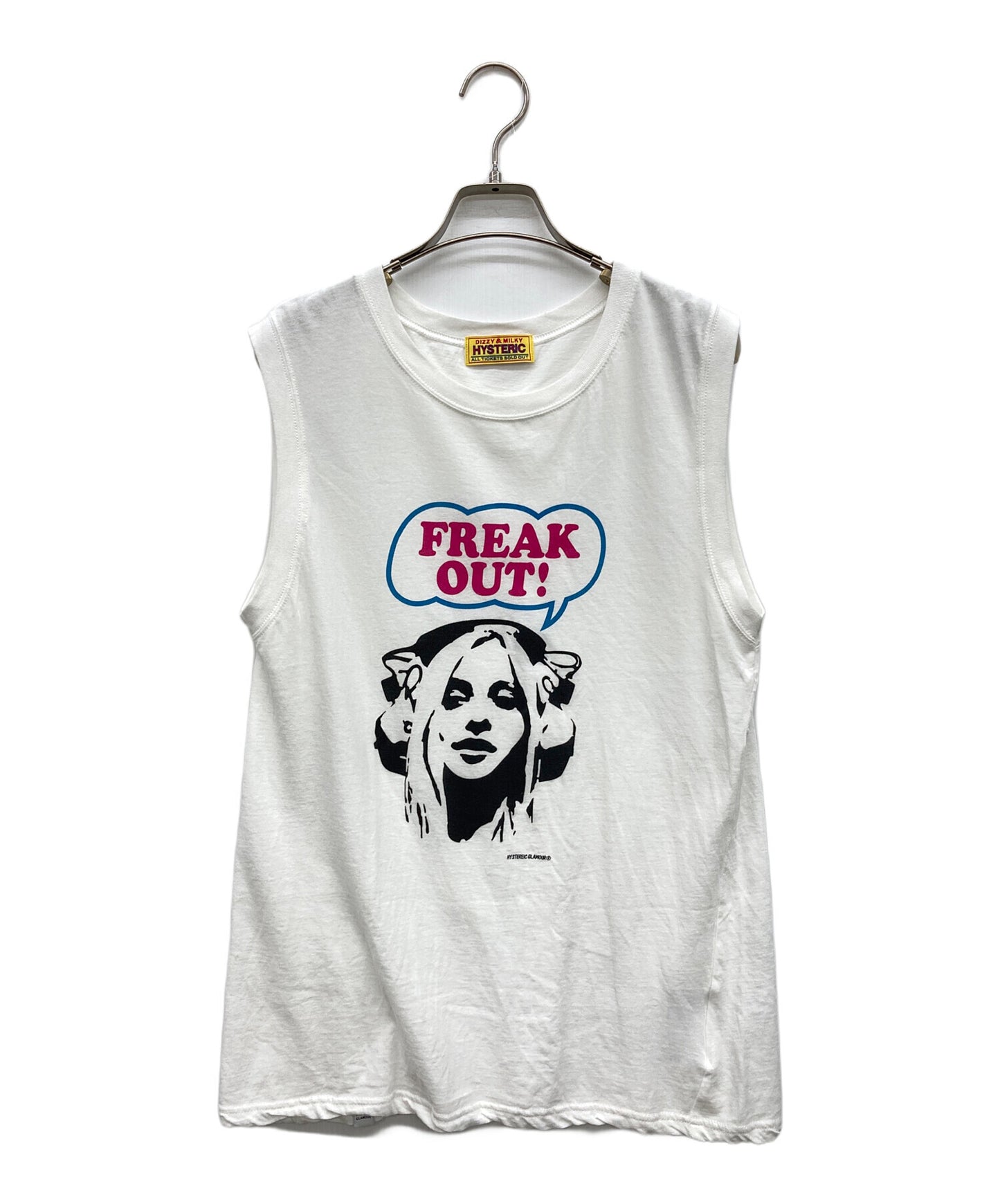 [Pre-owned] Hysteric Glamour FREAK OUT! Sleeveless T-Shirt 01241CR09