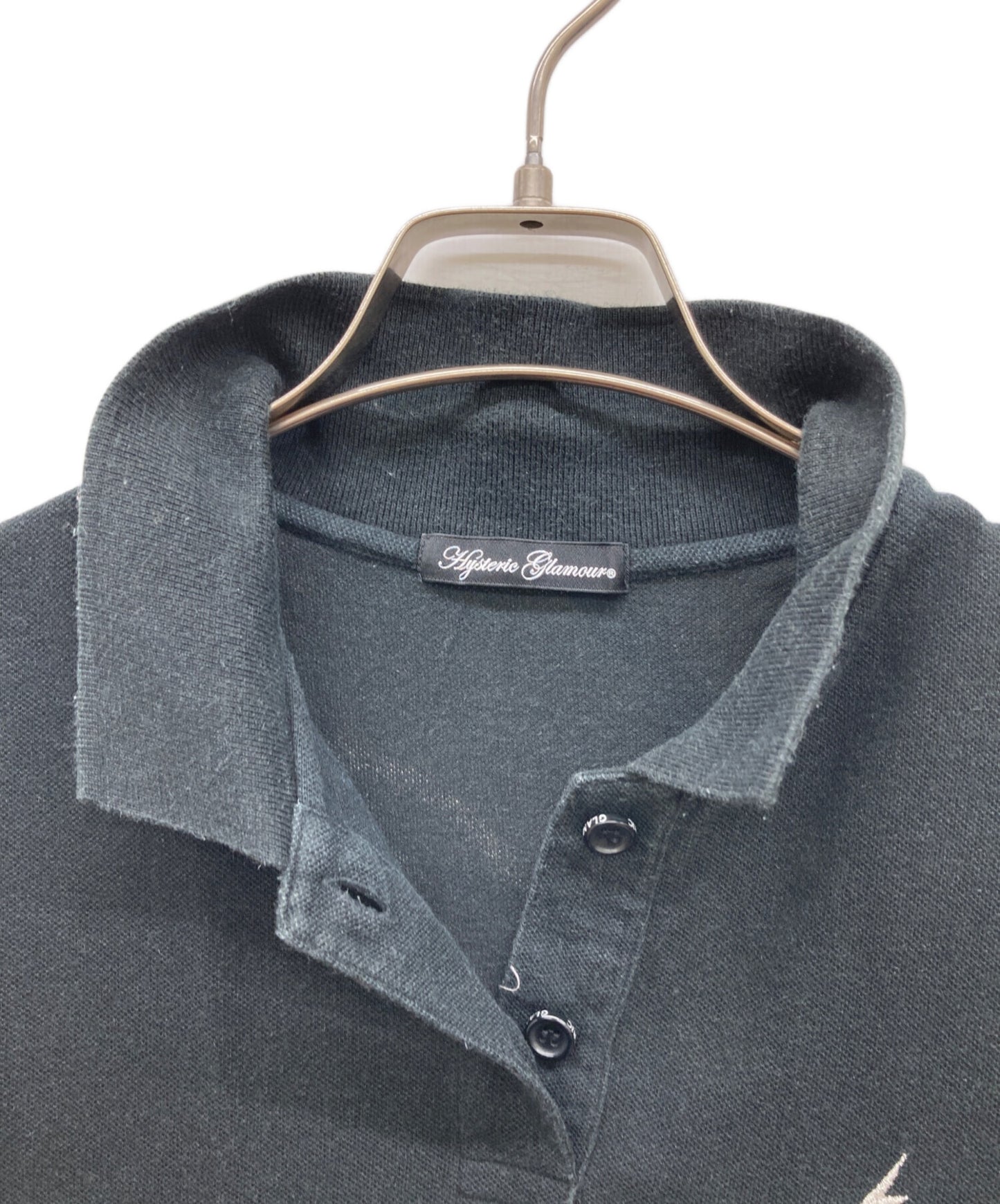 [Pre-owned] Hysteric Glamour Linen-Blend Polo Shirt 0102CH01