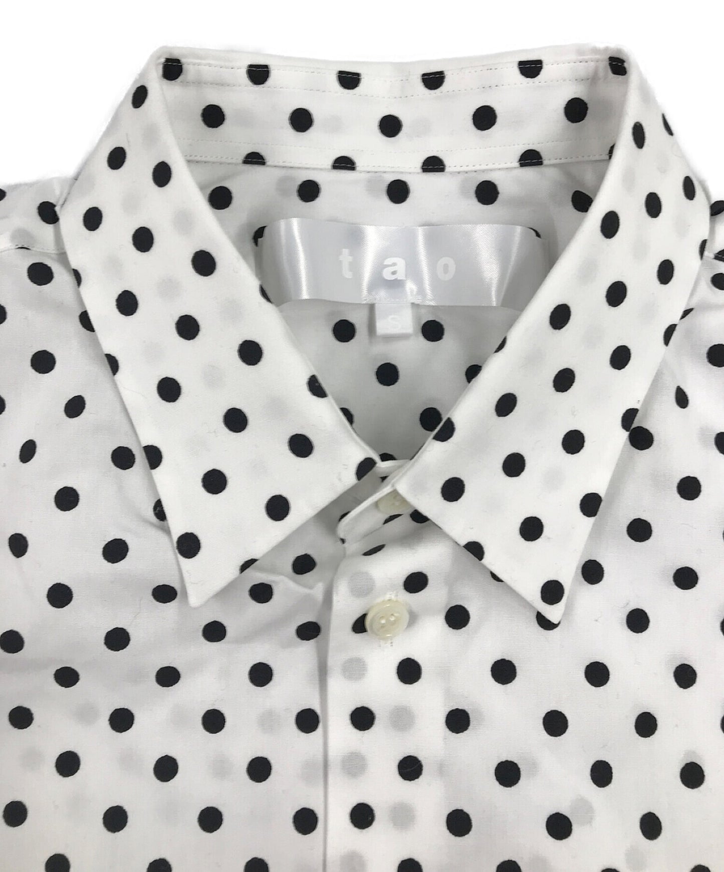 [Pre-owned] TAO COMME des GARCONS SHUN SUDO cotton broadcloth embroidered shirt TK-B009