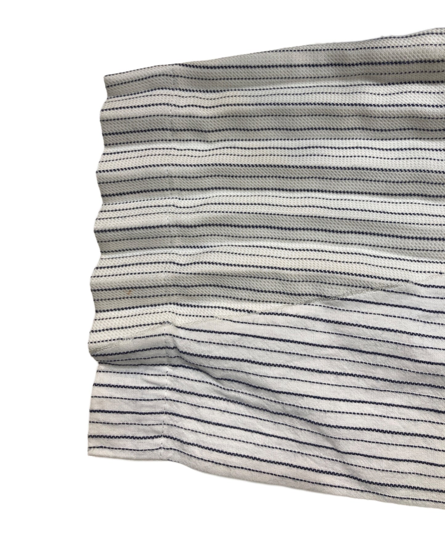 [Pre-owned] ISSEY MIYAKE Striped Pleats V-Neck Pullover IM21FJ655