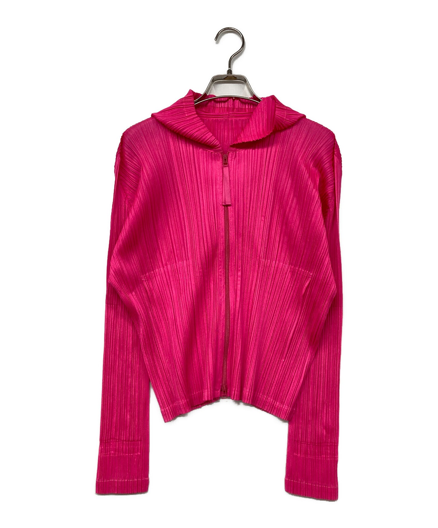 [Pre-owned] PLEATS PLEASE Pleated zip-up hoodie/MONTHLY COLOR APRIL PP21-JC133