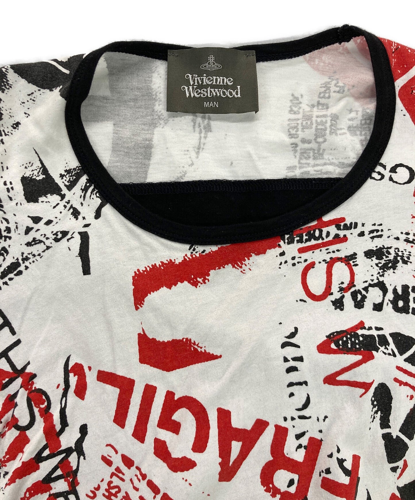 [Pre-owned] Vivienne Westwood man "MAN RUBBISH" Big T-shirt VW-LP-70147