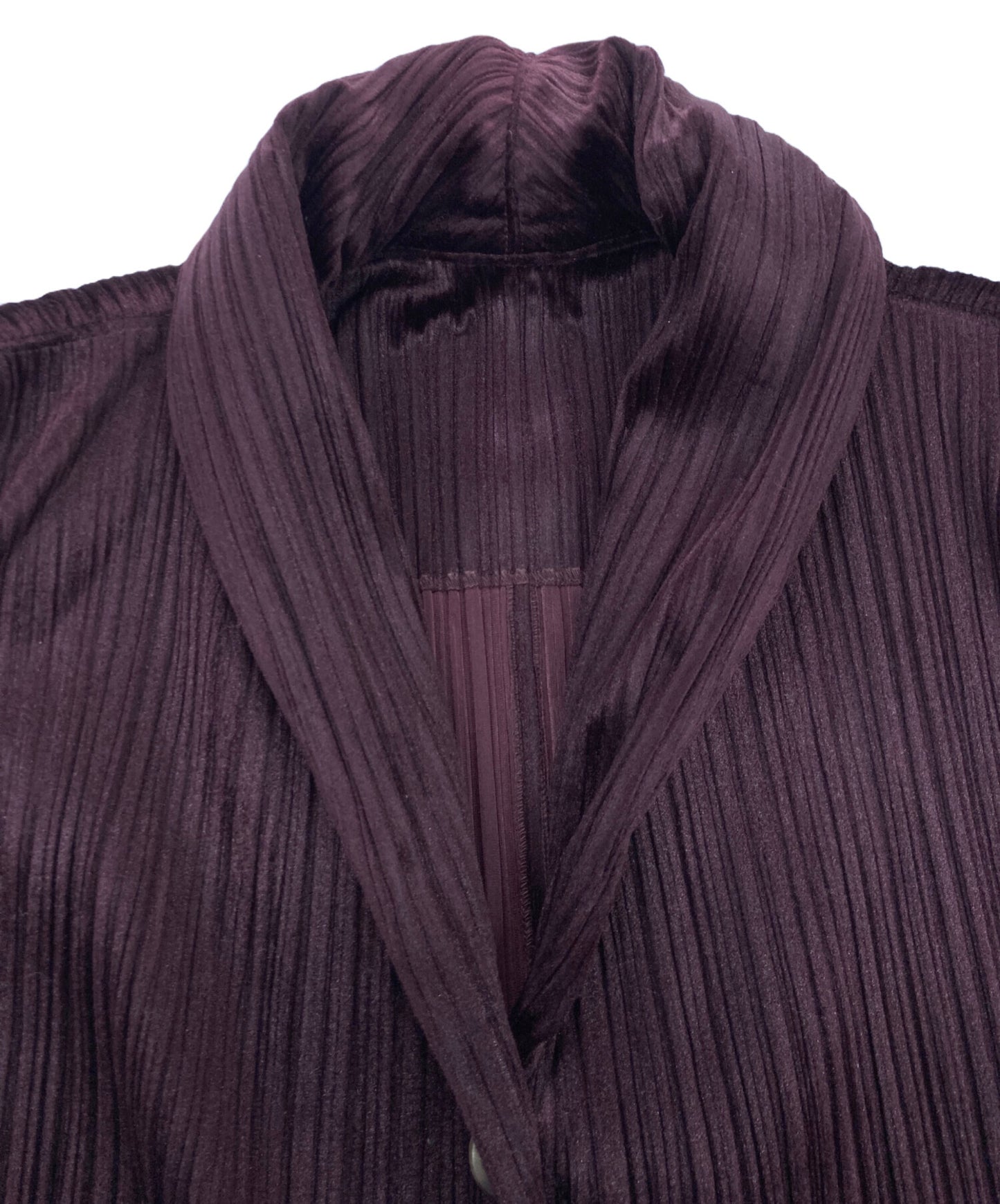 [Pre-owned] PLEATS PLEASE Velour Pleated Jacket PP43-JD841
