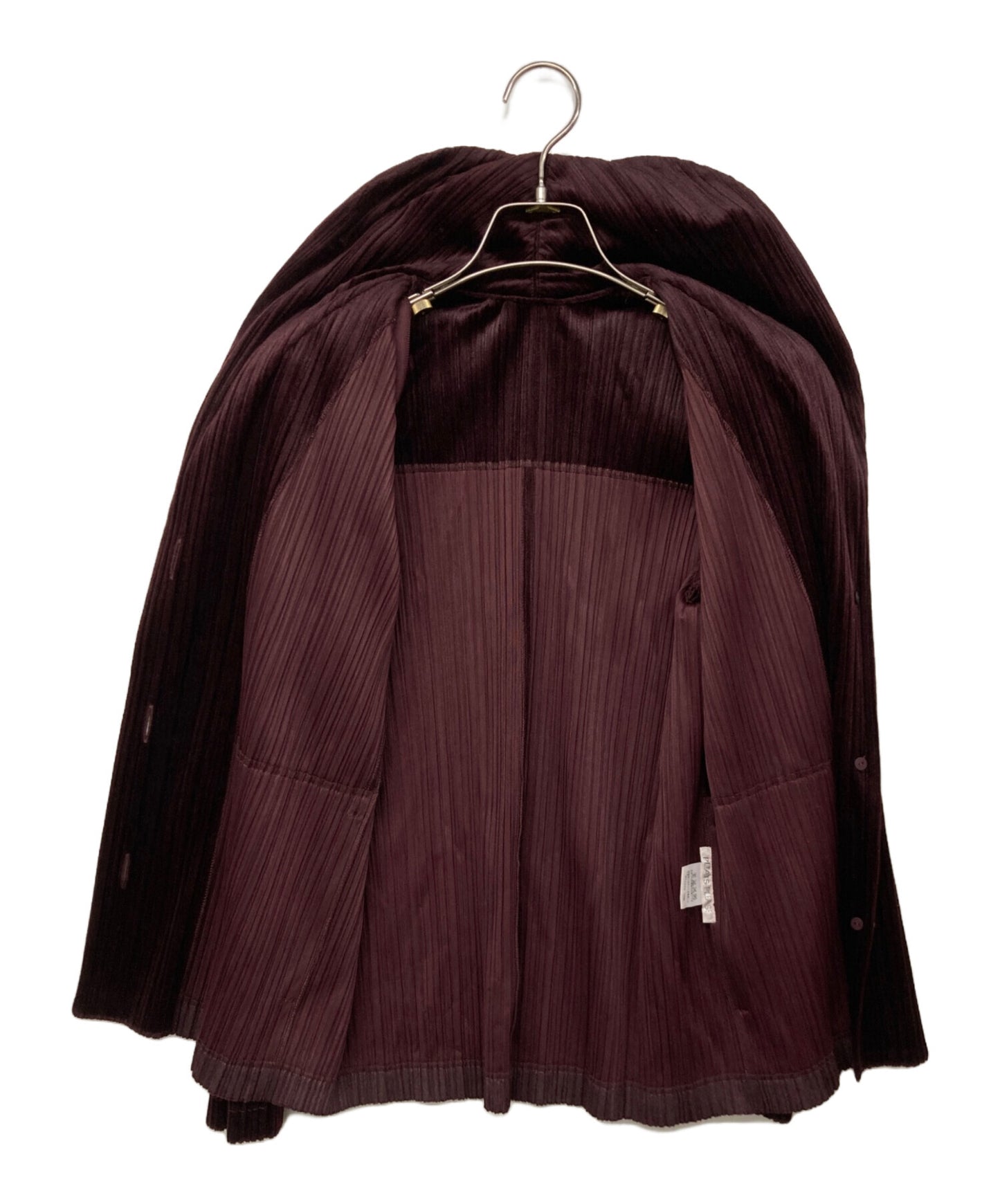 [Pre-owned] PLEATS PLEASE Velour Pleated Jacket PP43-JD841