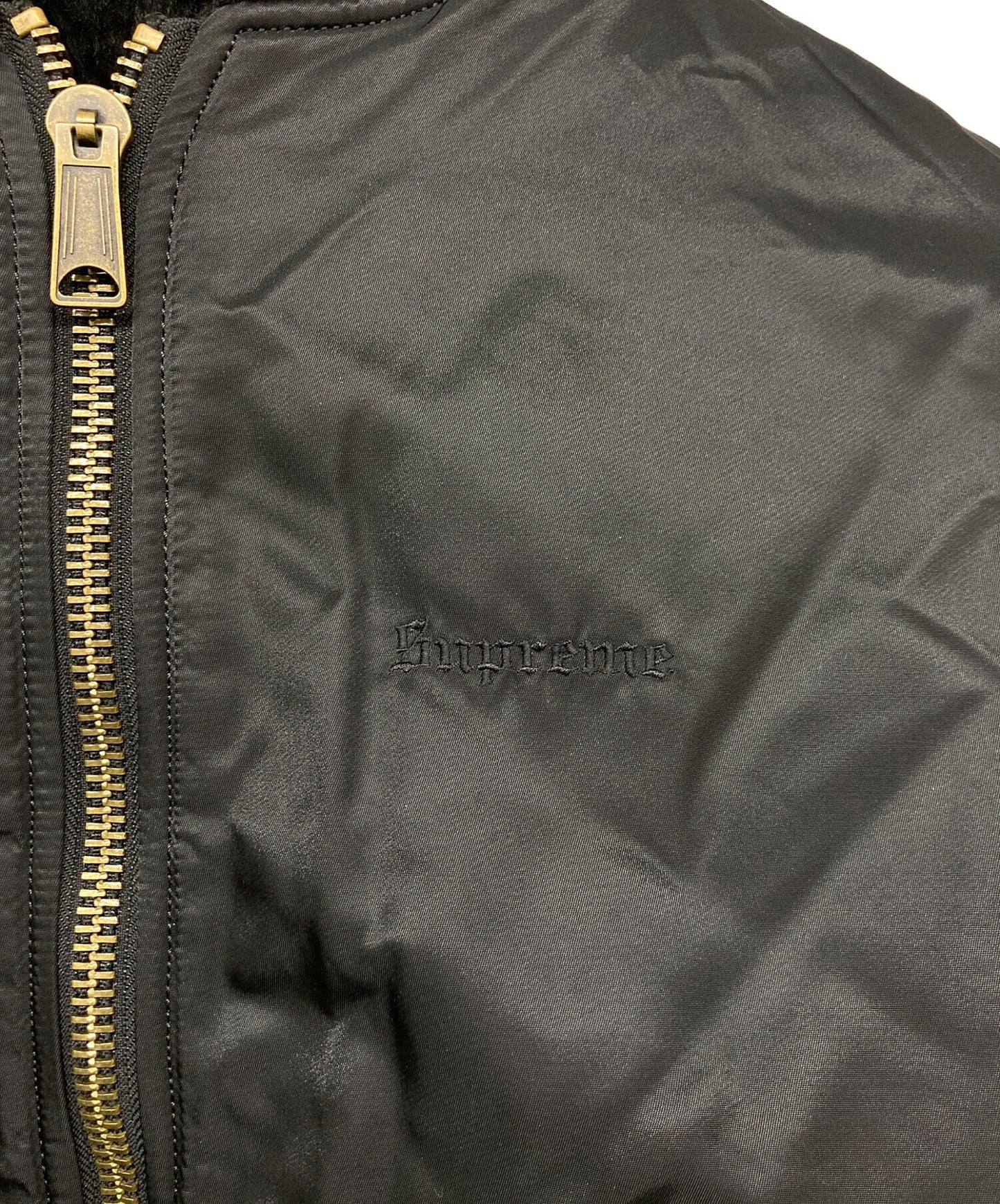 [Pre-owned] SUPREME 22AW Faux Fur Reversible MA-1