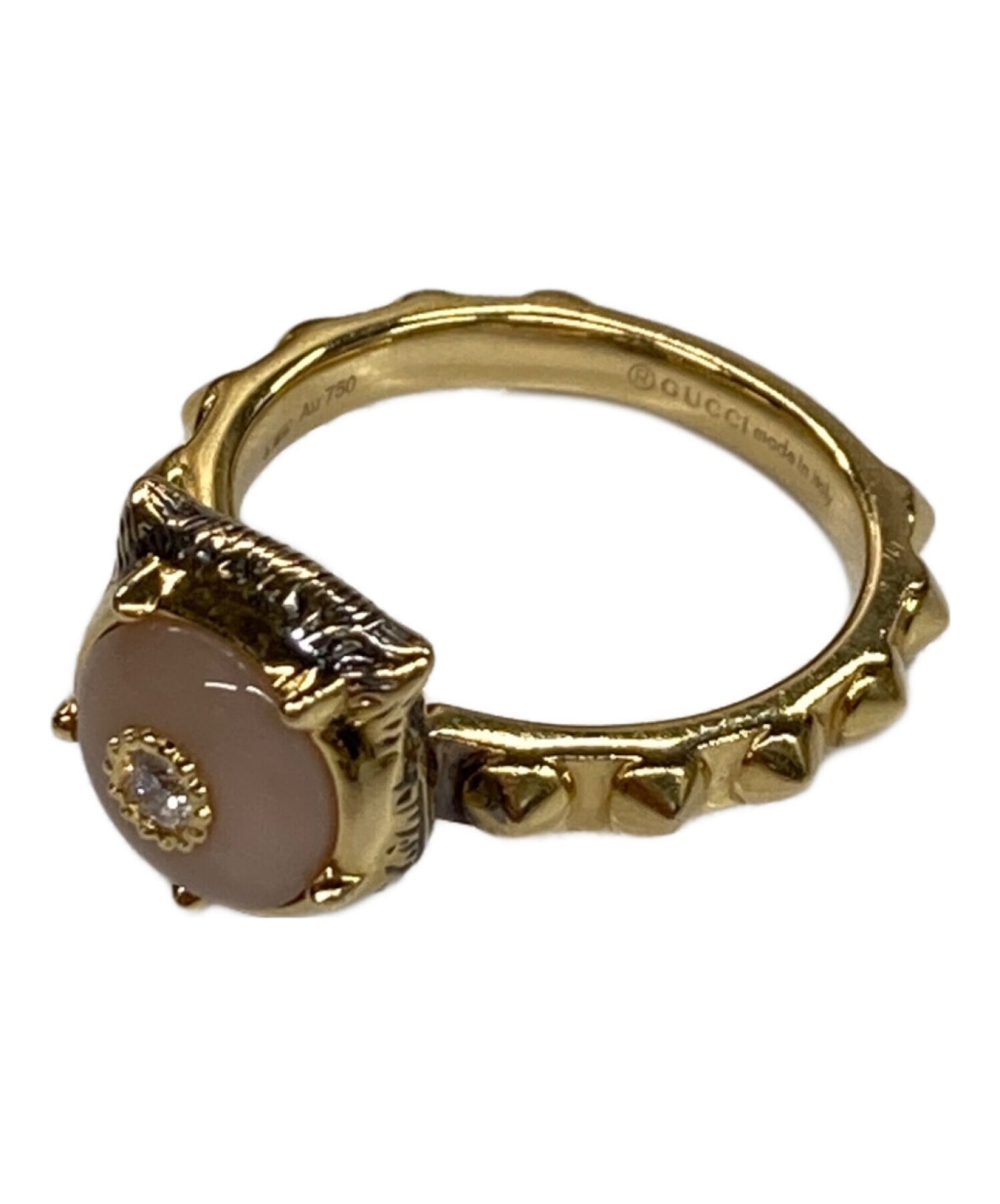 [Pre-owned] GUCCI Pink Opal Diamond Ring